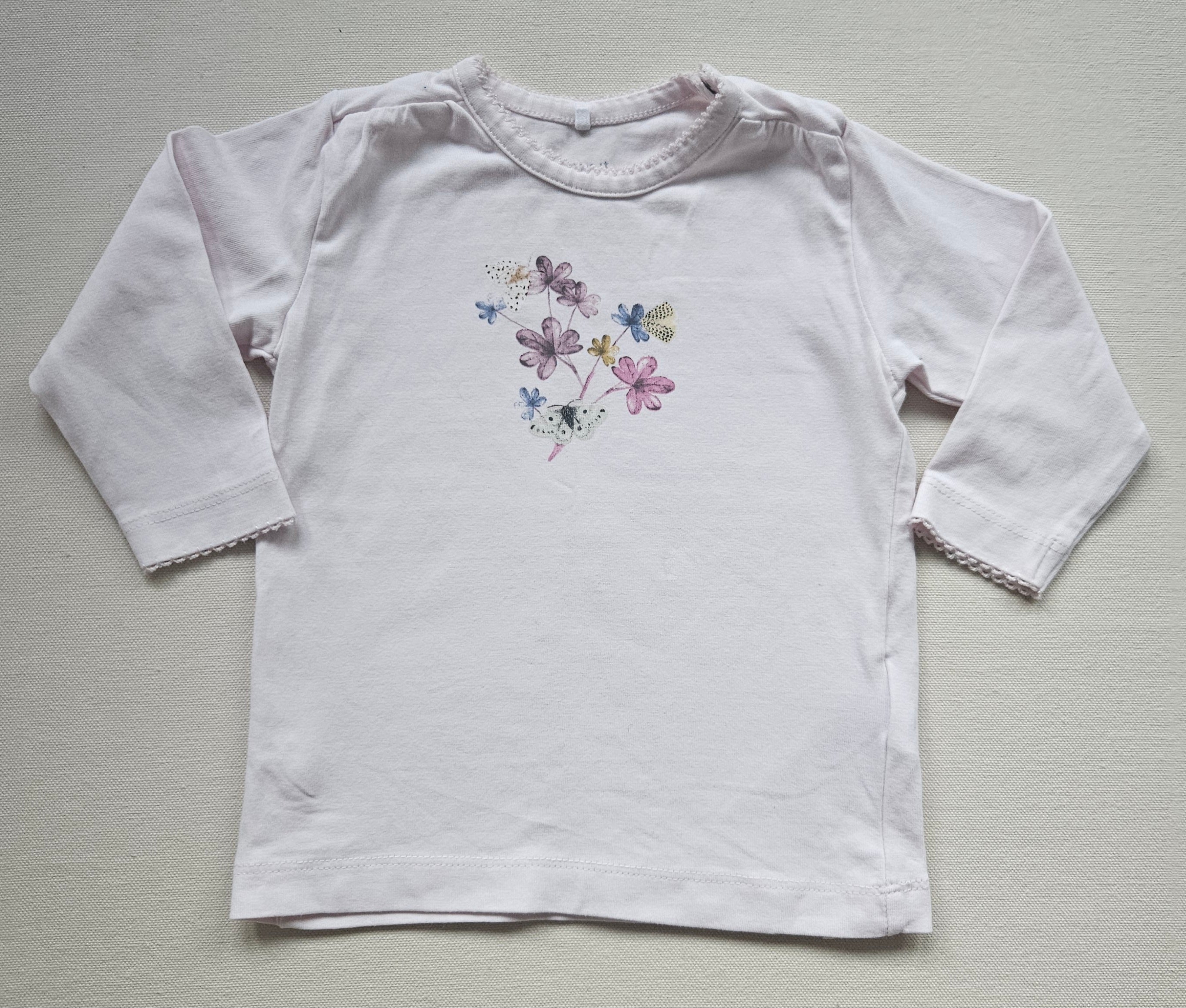 Name It Langarmshirt mit Blumenmotiv | Gr. 68