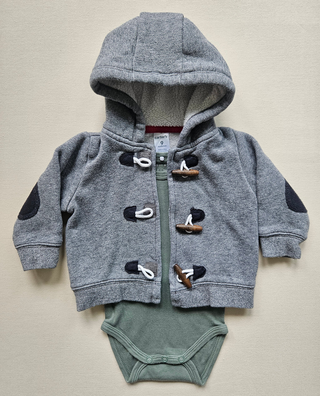 Carter’s & Name It – 3-teiliges Babyset mit Kapuzenjacke | Gr. 62