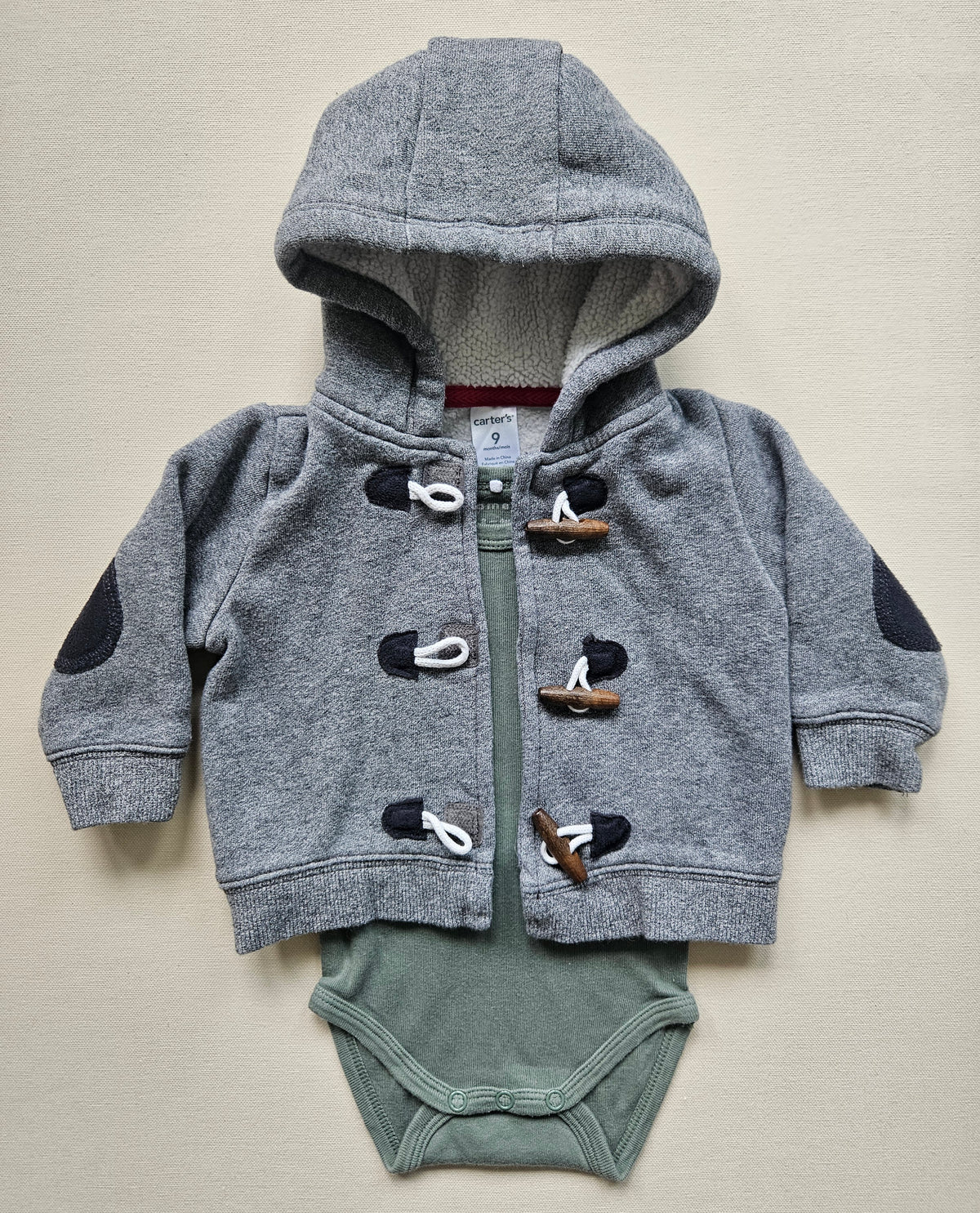 Carter’s & Name It – 3-teiliges Babyset mit Kapuzenjacke | Gr. 62