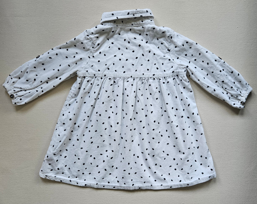 Next 2-teiliges Outfit Kleid & Kunstfellweste | Gr. 86/92