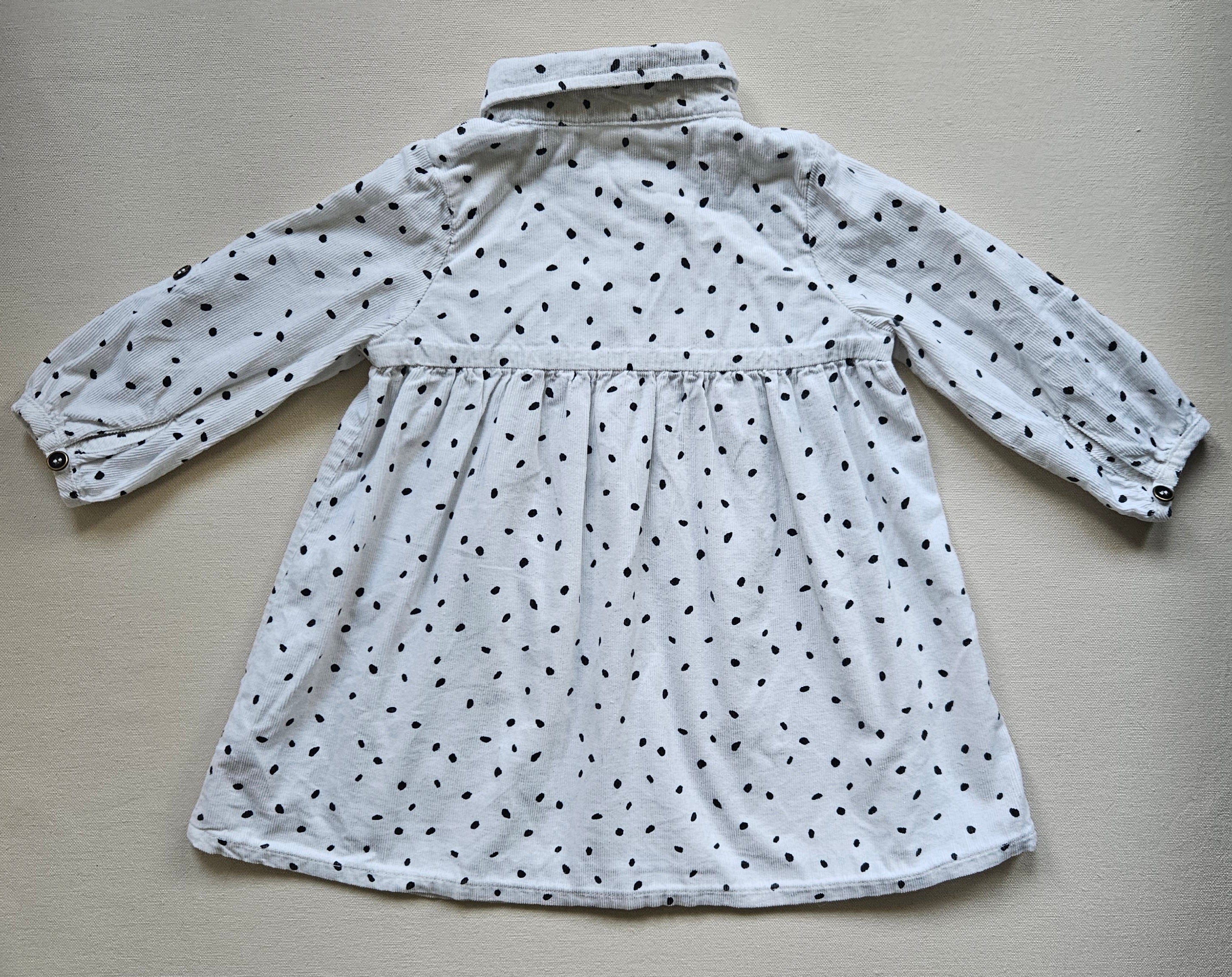 Next 2-teiliges Outfit Kleid & Kunstfellweste | Gr. 86/92