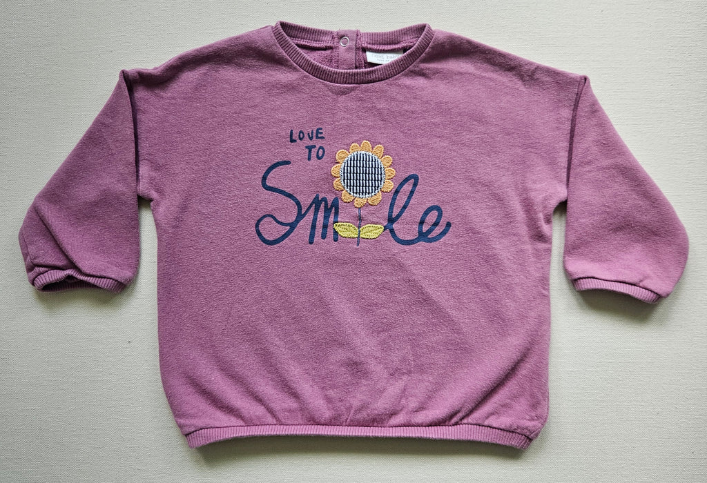Next Baby Sweater „Love to Smile“ 🌻 | Gr. 80