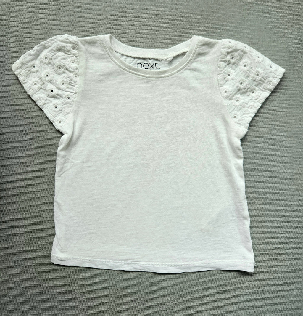 Sommer-Outfit Jeansshorts + Shirt - Größe 86 - NEXT