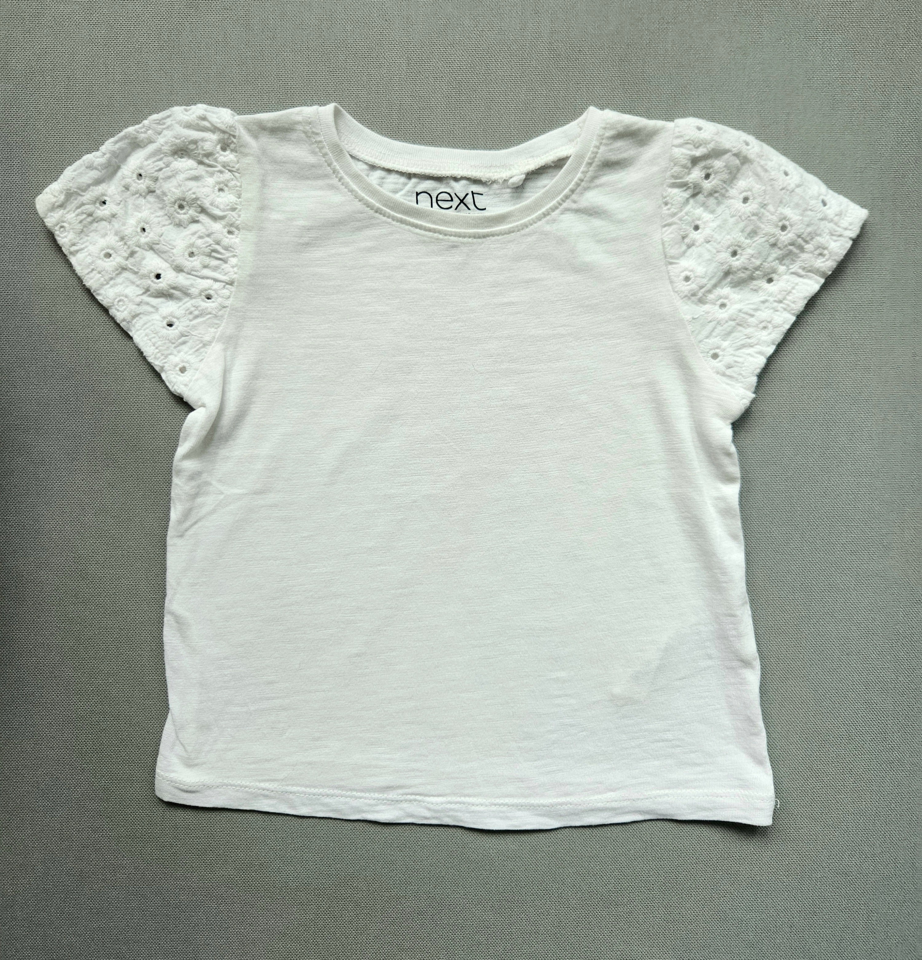 Sommer-Outfit Jeansshorts + Shirt - Größe 86 - NEXT
