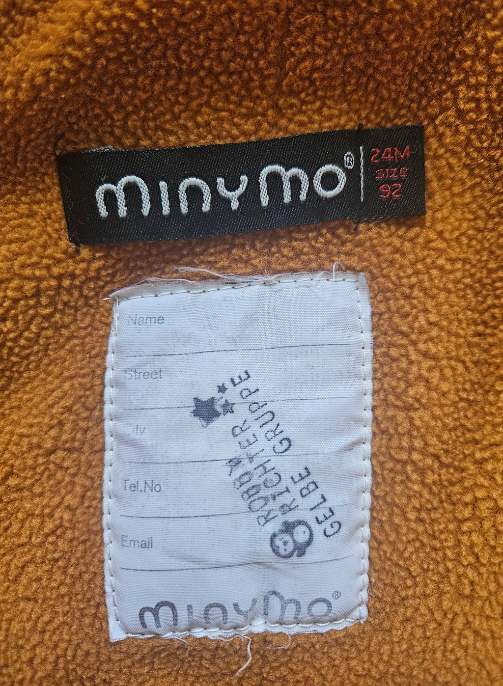 Minymo Winterjacke / Parka senfgelb | Gr. 92