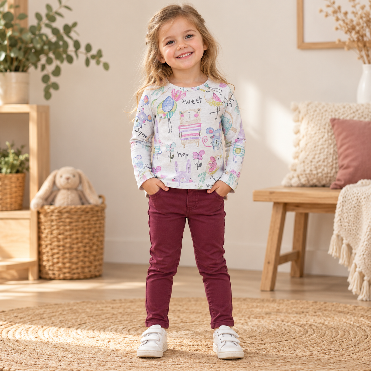 Next Sweet Pea & Name It – 2-teiliges Outfit mit Tierprint | Gr. 110