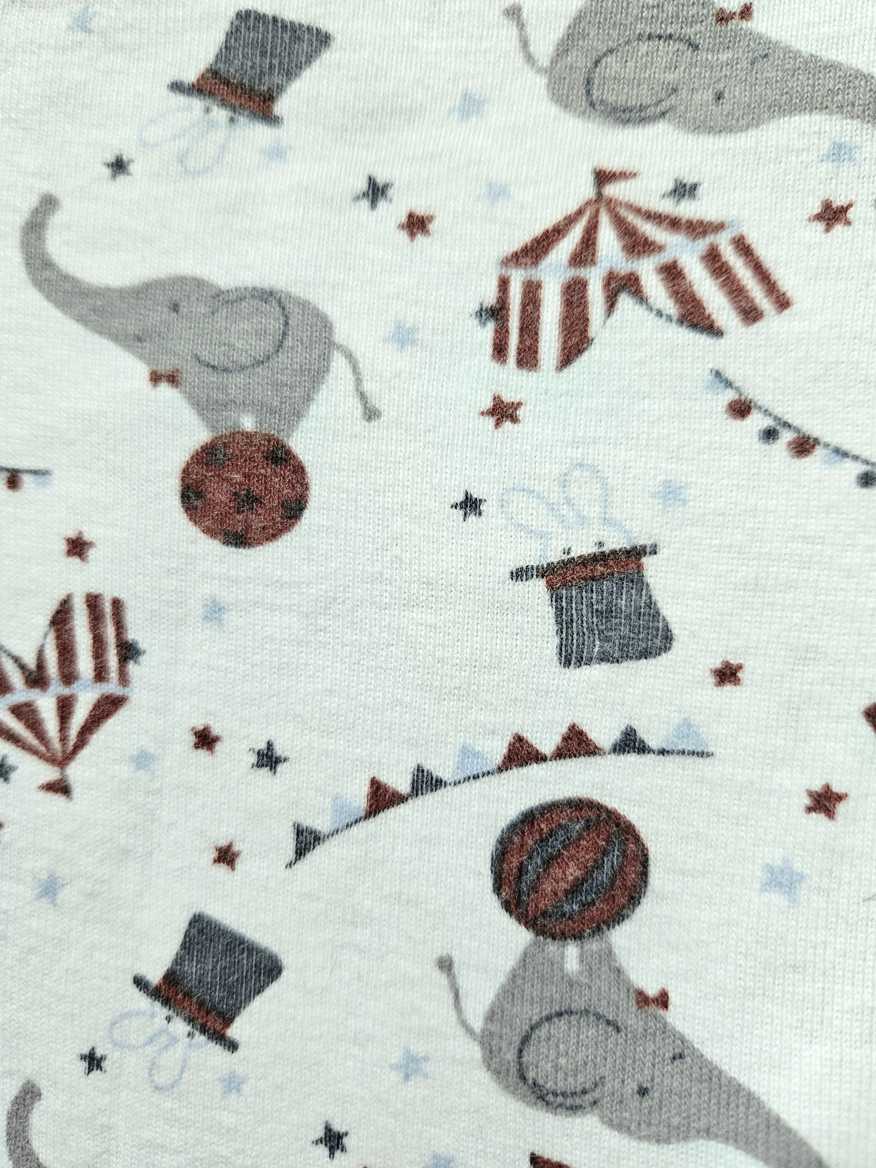 Name It 3er-Set Langarmbodys – Zirkus & Elefant 🎪 | Gr. 50