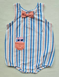 Sergent Major Sommer-Romper mit Streifen & Schleifendetail | Gr. 59