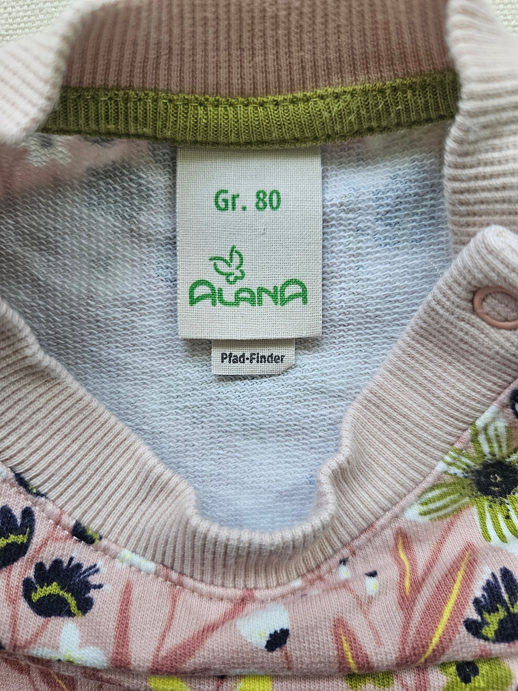 Alana Bio-Sweatshirt mit Blumenmuster | Gr. 80