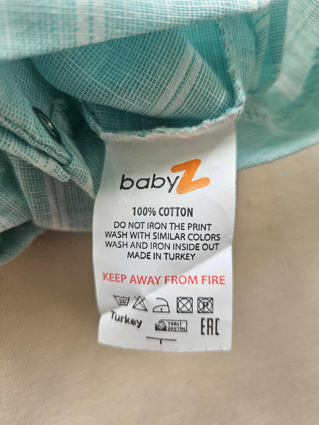 babyZ Baby-Spieler mit Hemdkragen & Streifen | Gr. 74