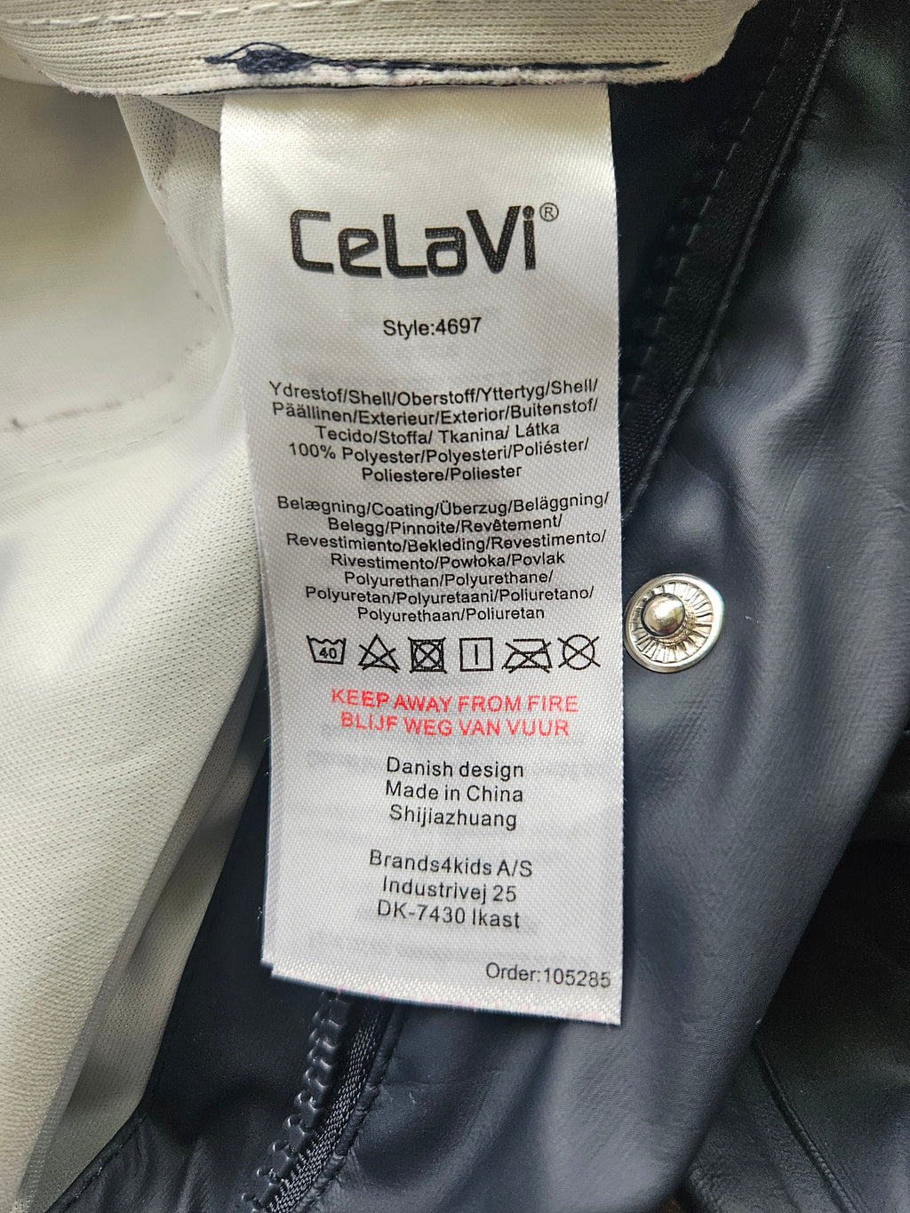 CeLaVi Regenoverall marine ☔🐘 | Gr. 80