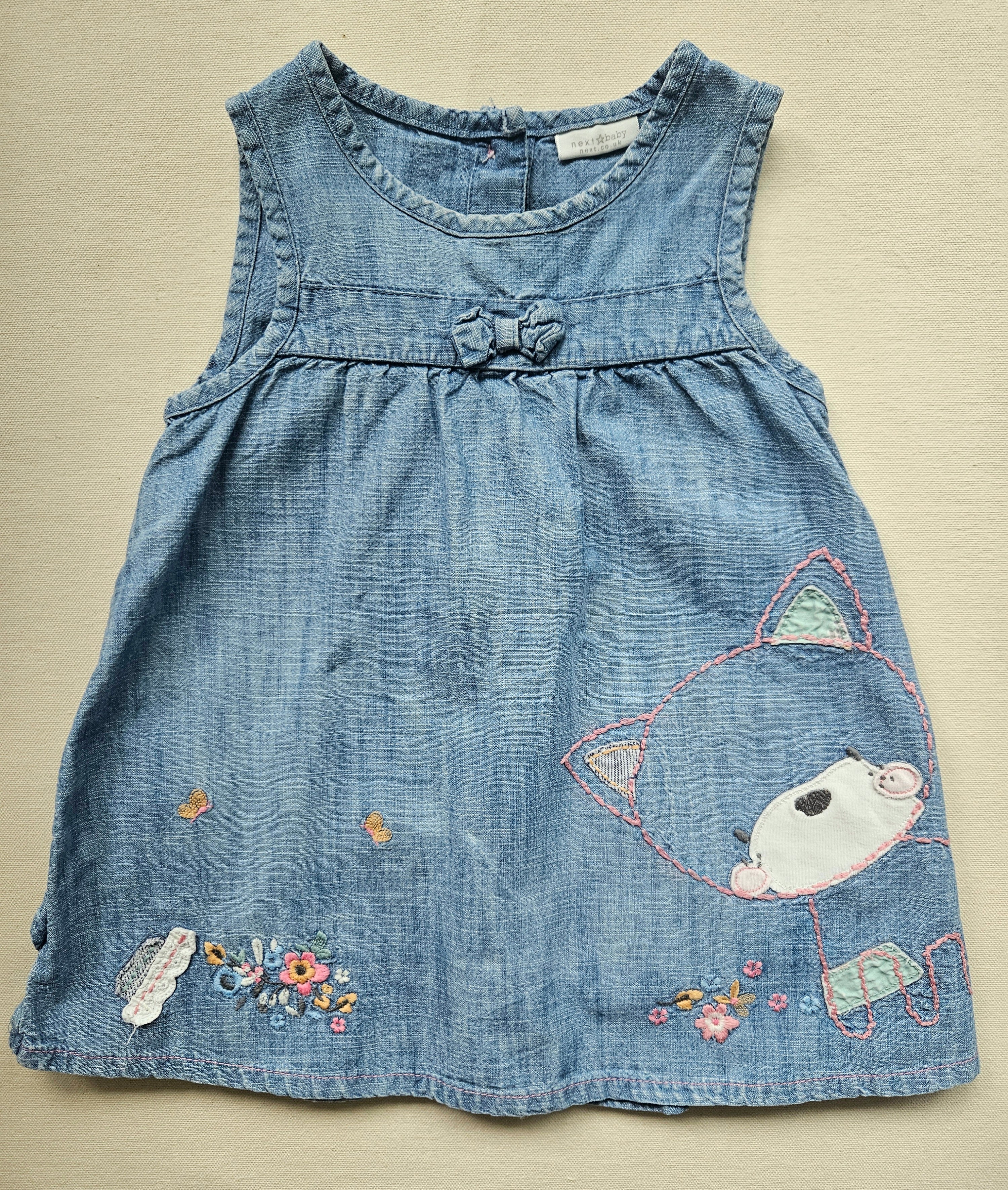 Next Baby Jeanskleid mit Fuchs-Motiv 🦊 | Gr. 86