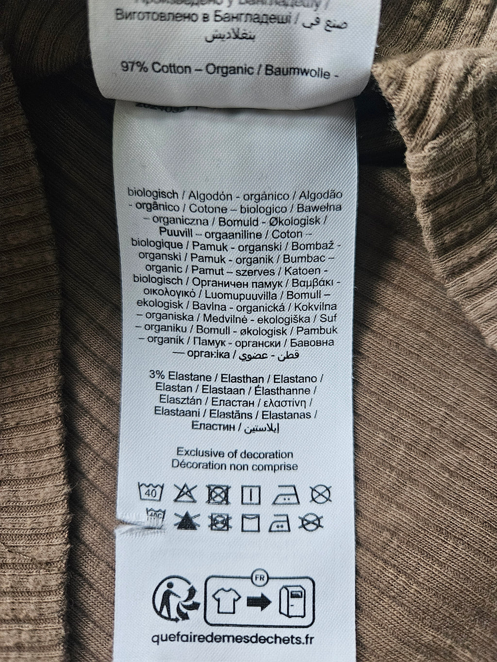 Lil’ Atelier Ripp-Langarmshirt mit Brusttasche  | Gr. 116