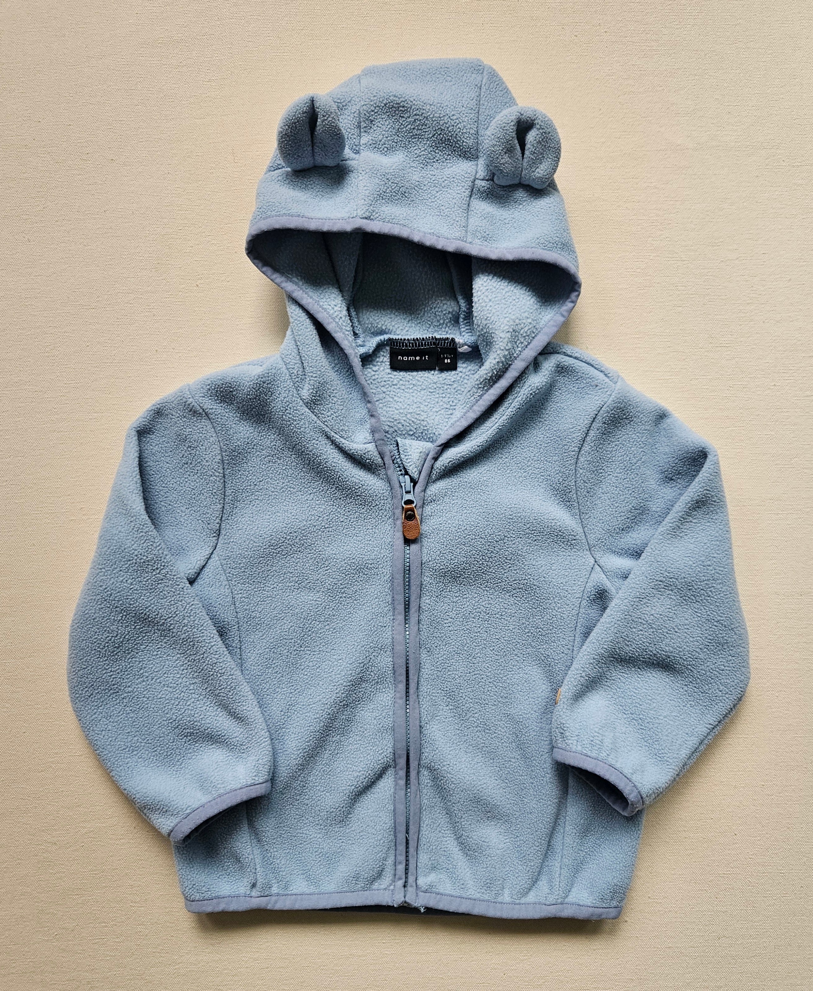 Name It Fleecejacke mit Teddy-Ohren | Gr. 86