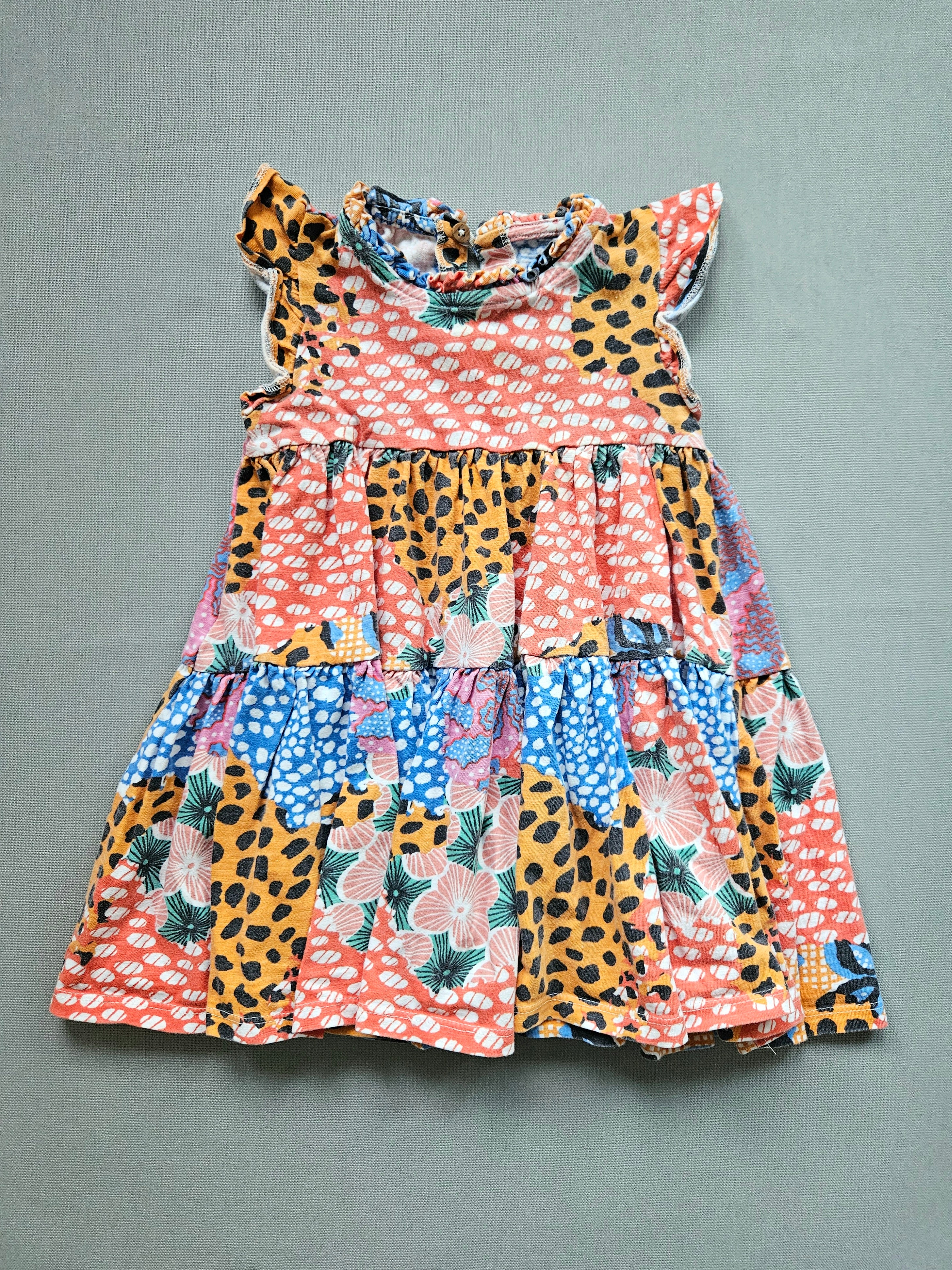 Sommerkleid Patchwork Design - Größe 92 - NEXT