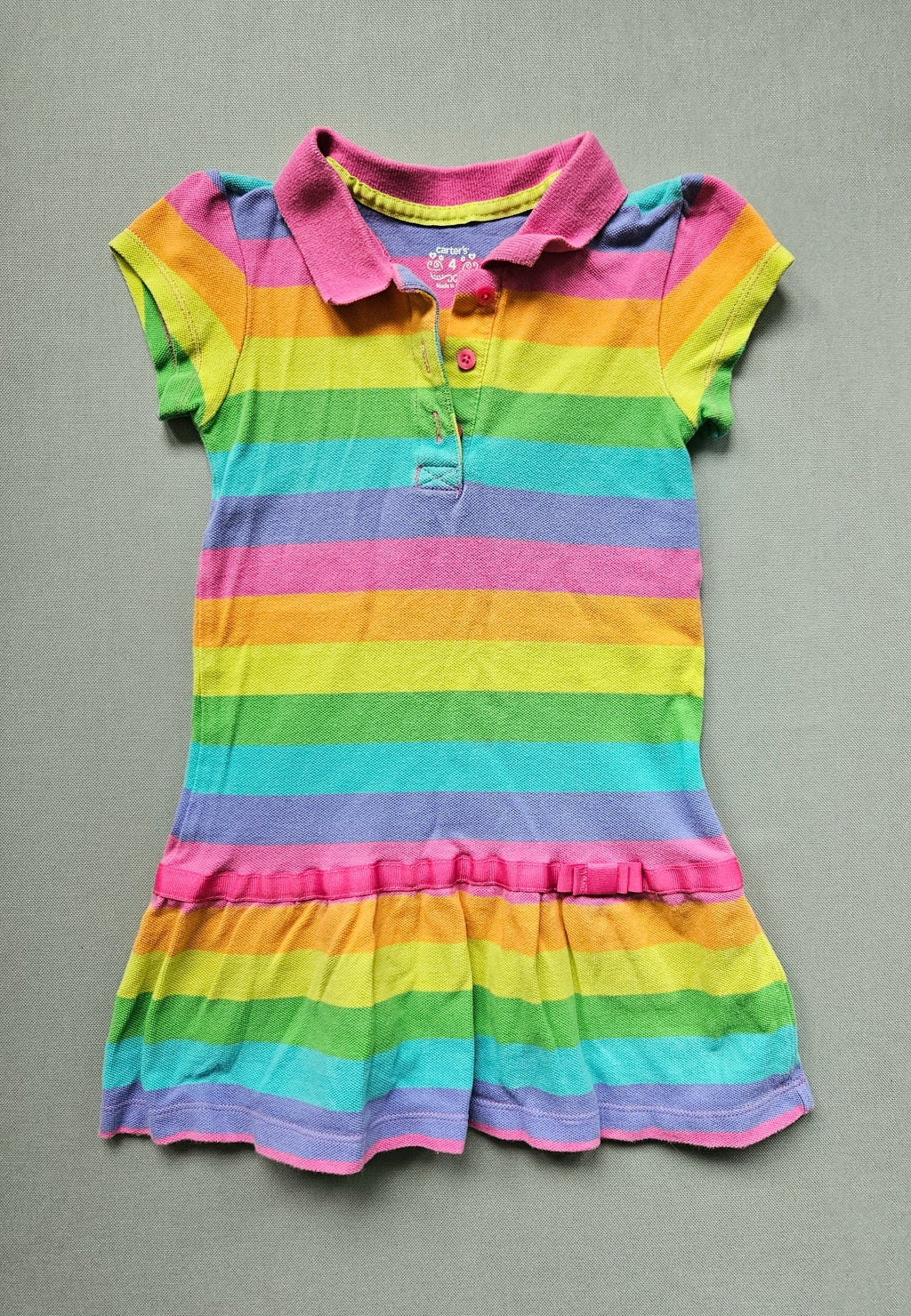 Bunt gestreiftes Sommerkleid – Größe 104 – Carter’s