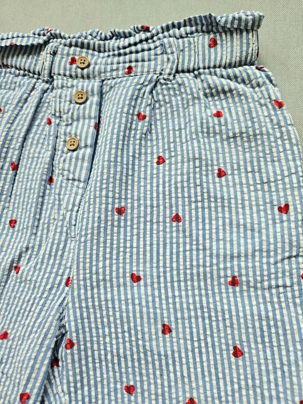 Sommerhose mit Herzchen - Größe 110 - VERTBAUDET