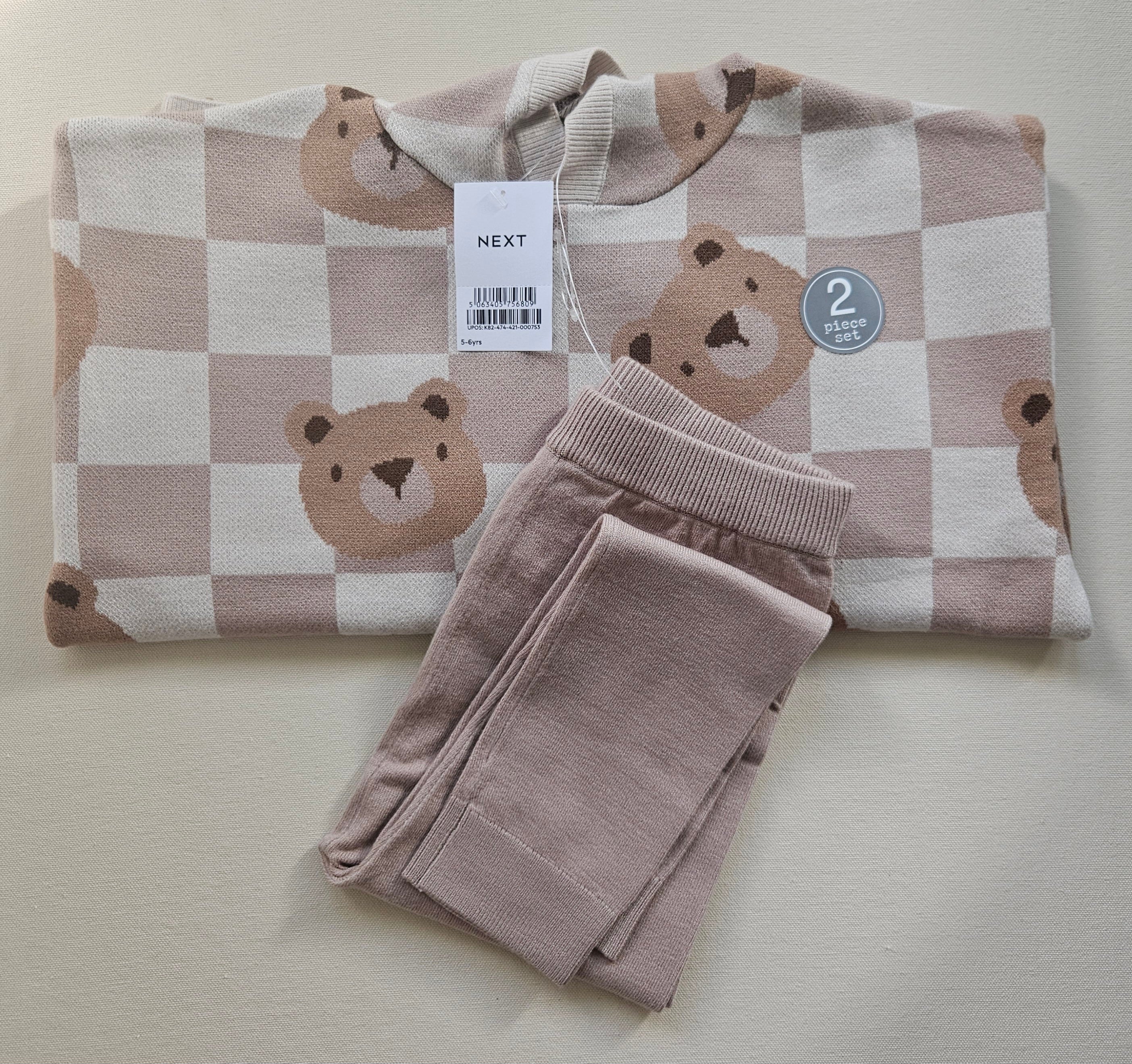 Next Strick-Set mit Bärenmotiv 🐻 | Gr. 116 | Neu mit Etikett