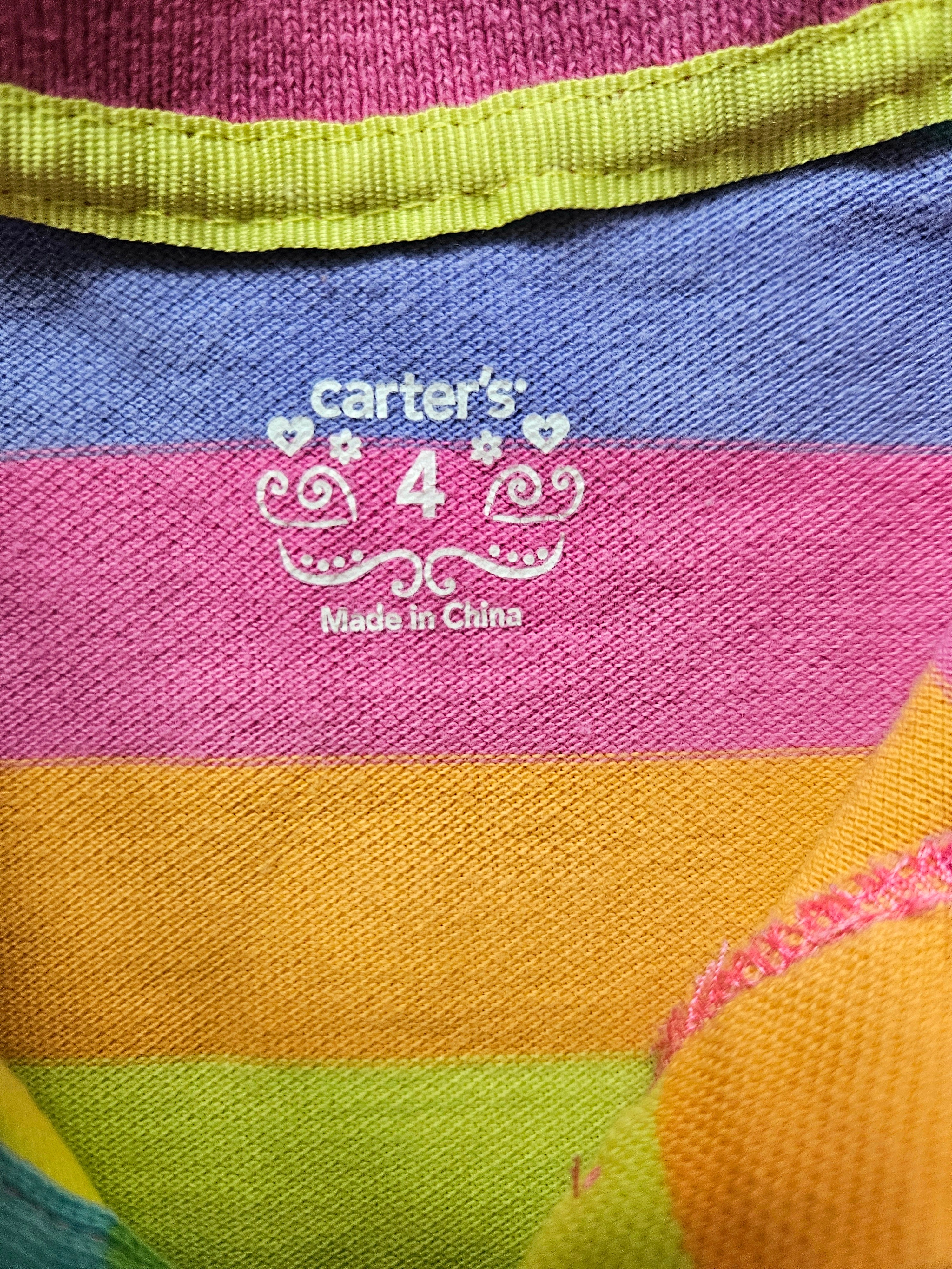 Bunt gestreiftes Sommerkleid – Größe 104 – Carter’s