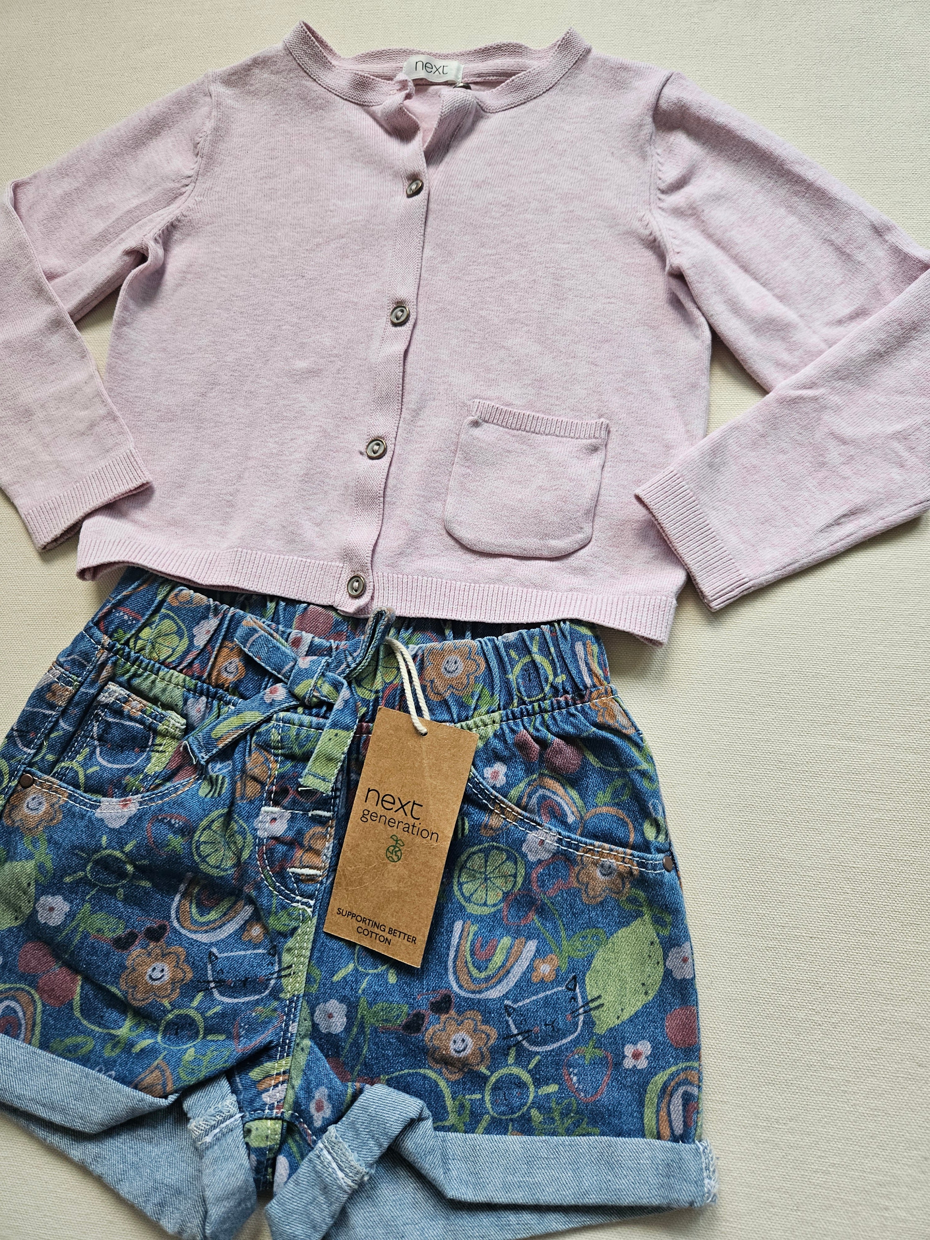 Next Outfit-Set mit Strickjacke & Shorts Neu | Gr. 92