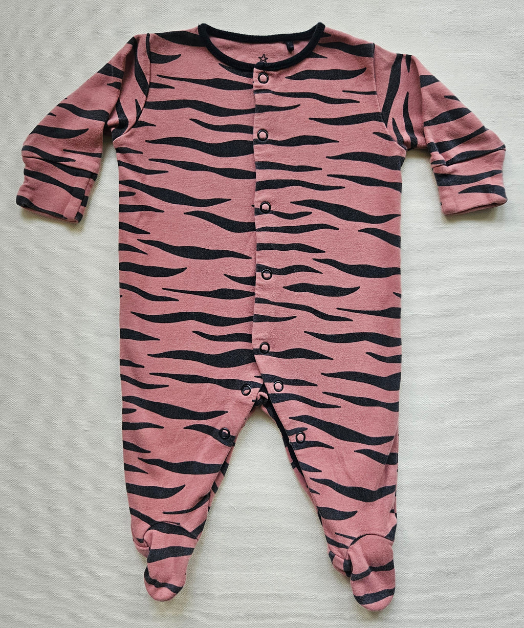 NEXT Baby Schlafoverall mit Tigerprint | Gr. 62