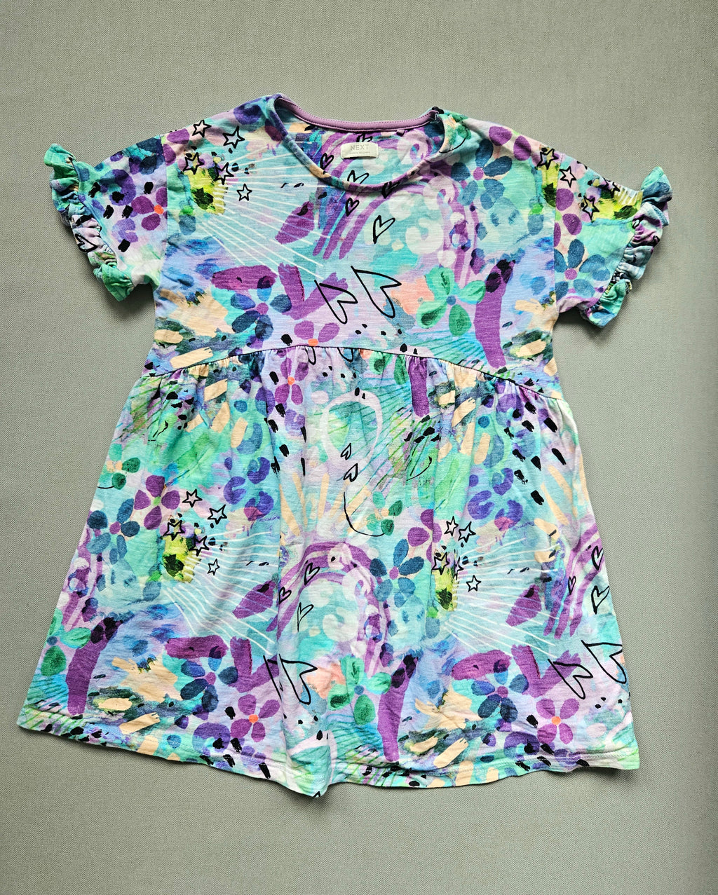 Sommerkleid bunt gemustert – Größe 104 – Next