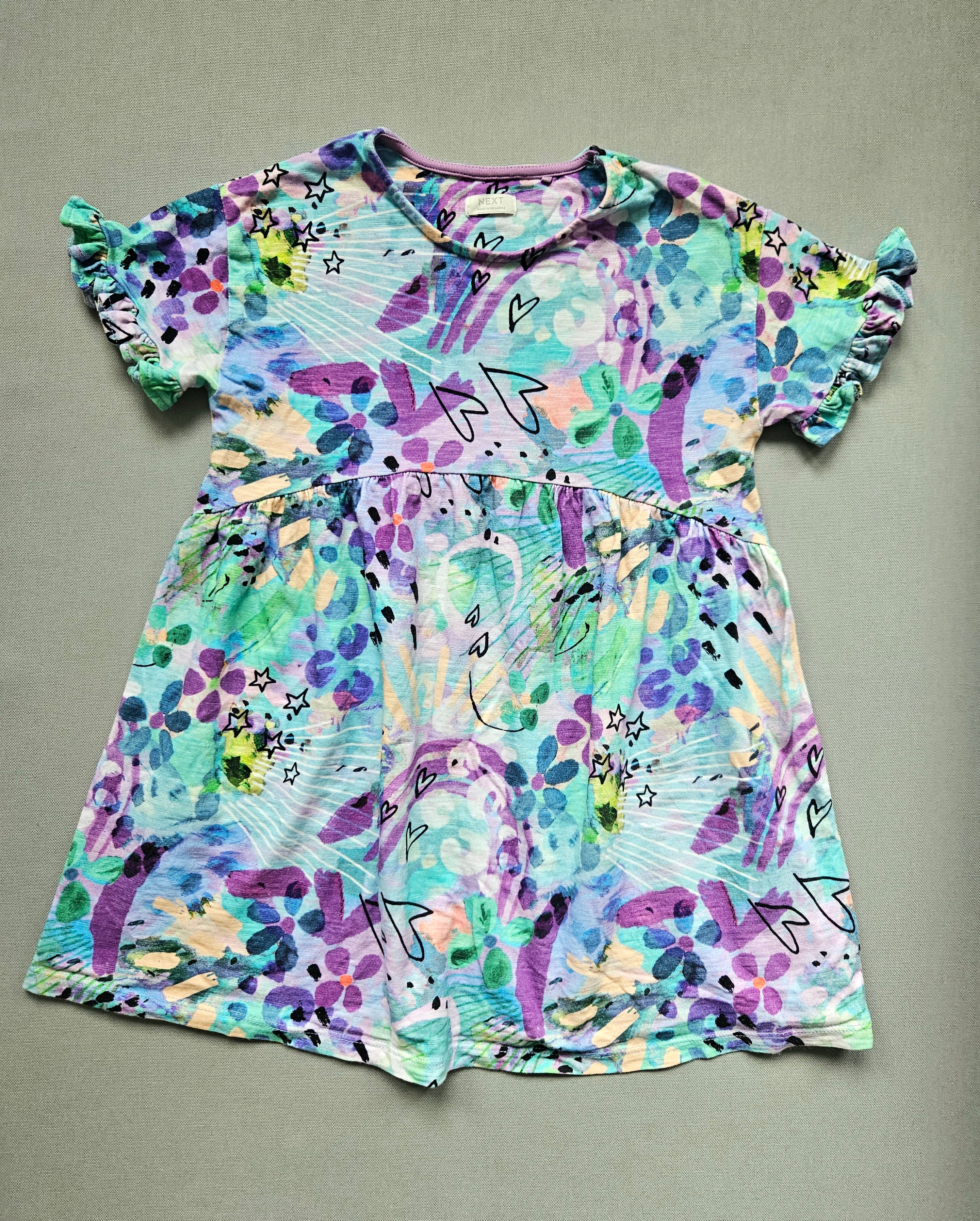 Sommerkleid bunt gemustert – Größe 104 – Next