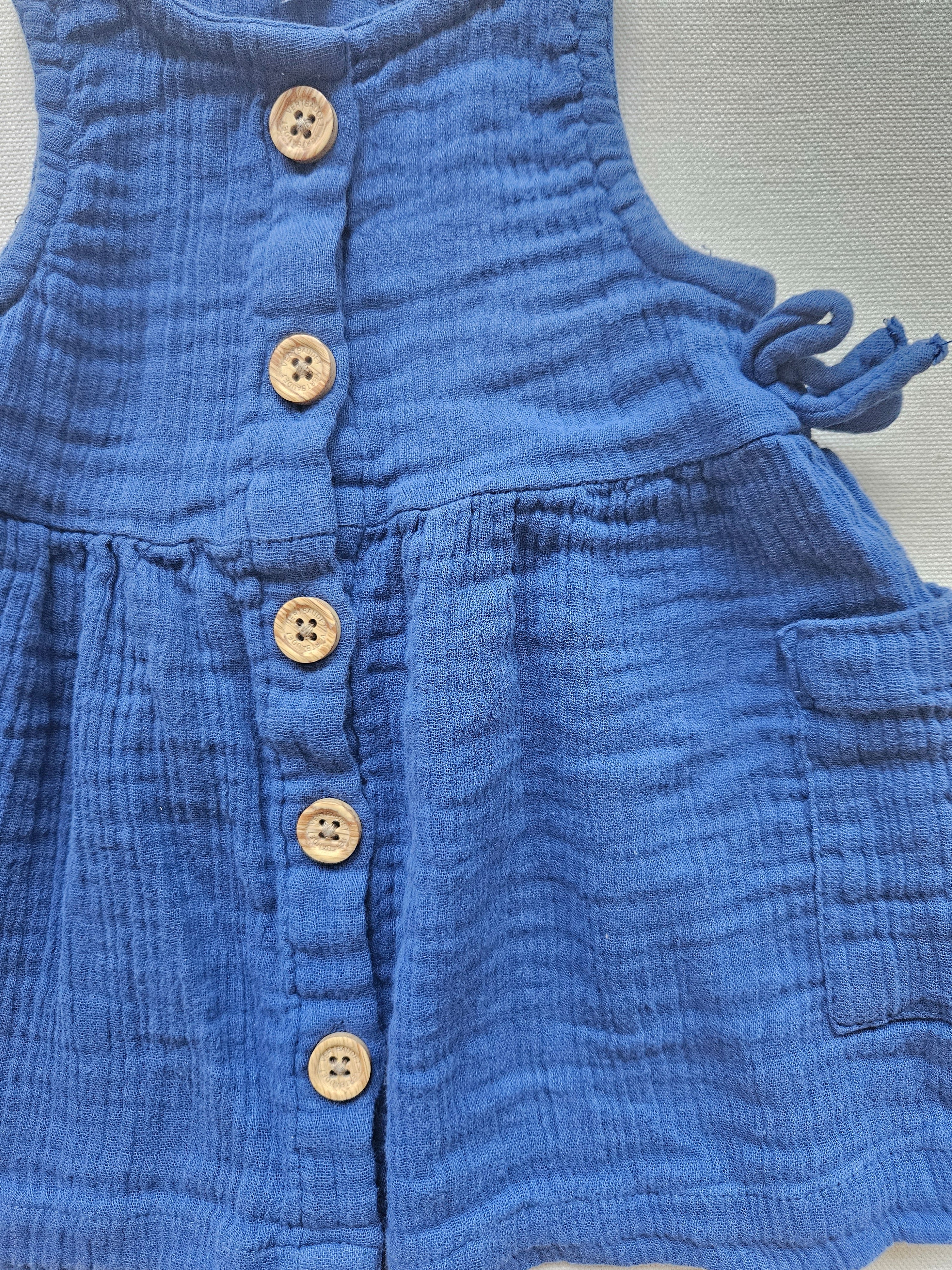 Vertbaudet Musselin-Kleid |Gr. 60