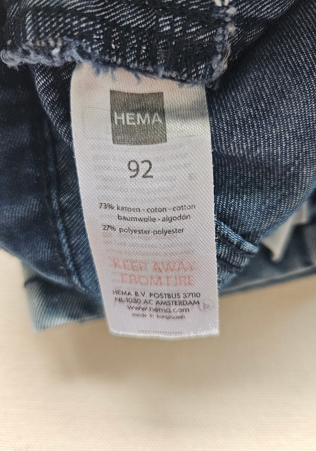 Hema Jeans mit Hosenträgern | Gr. 92