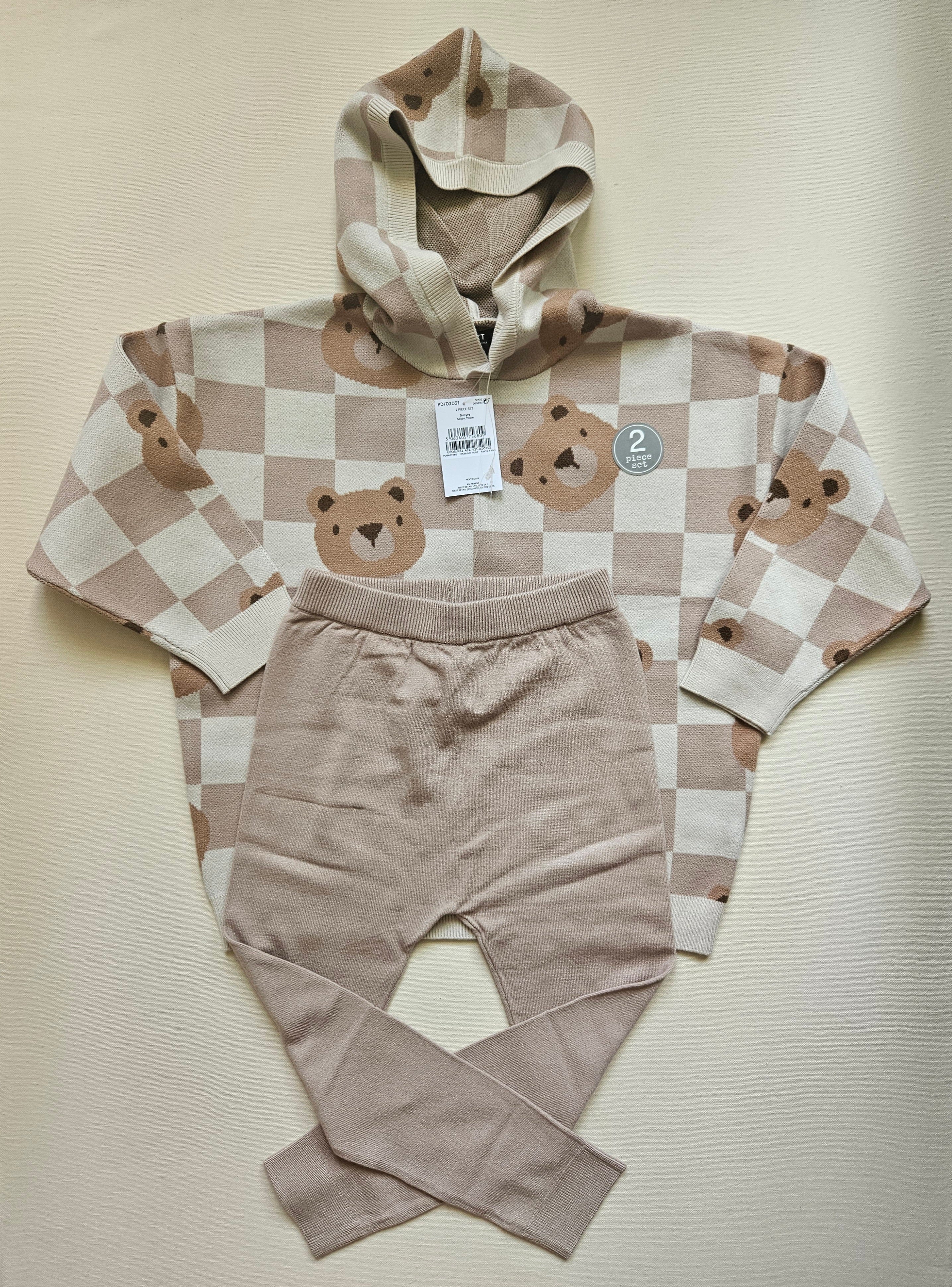 Next Strick-Set mit Bärenmotiv 🐻 | Gr. 116 | Neu mit Etikett