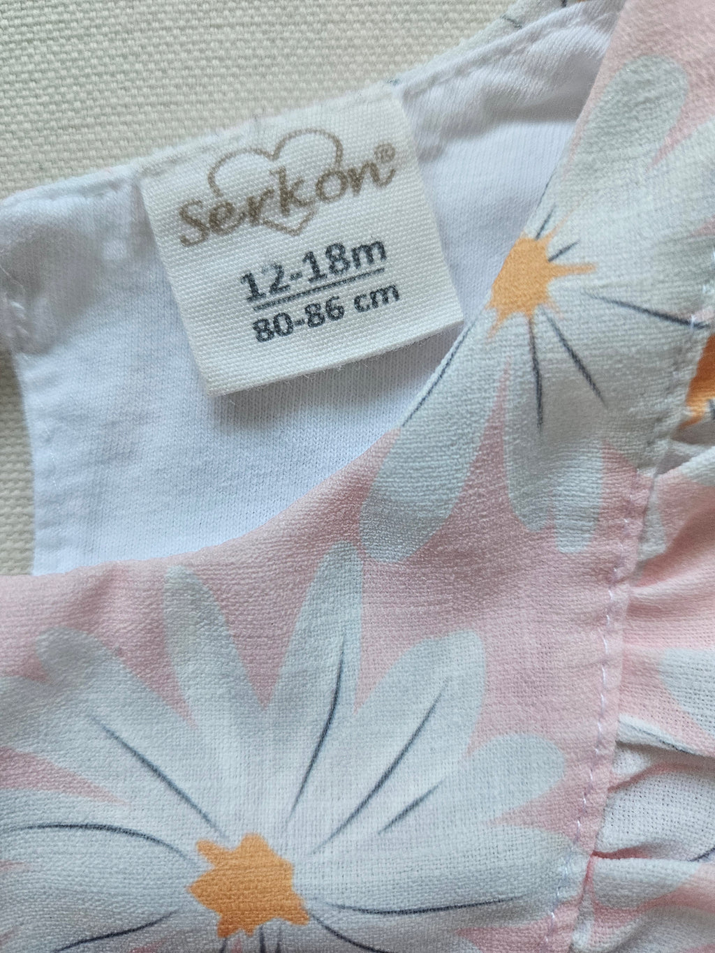 Serkon Blumenkleid mit Schleife 🌼 | Gr. 86