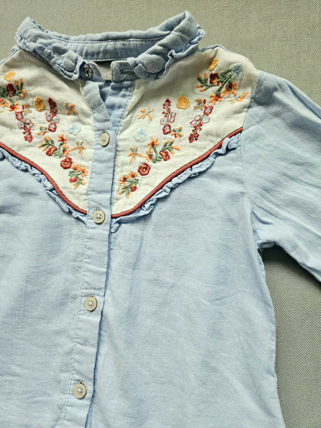 Next Bluse Langarm mit Stickerei | Gr. 104