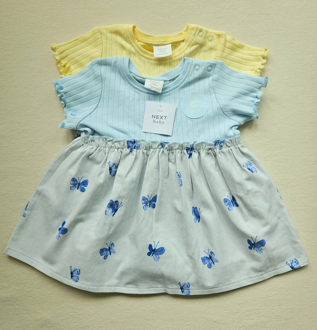 Next Baby 2er-Kleiderset 🦋 | Gr. 62 | Neu mit Etikett