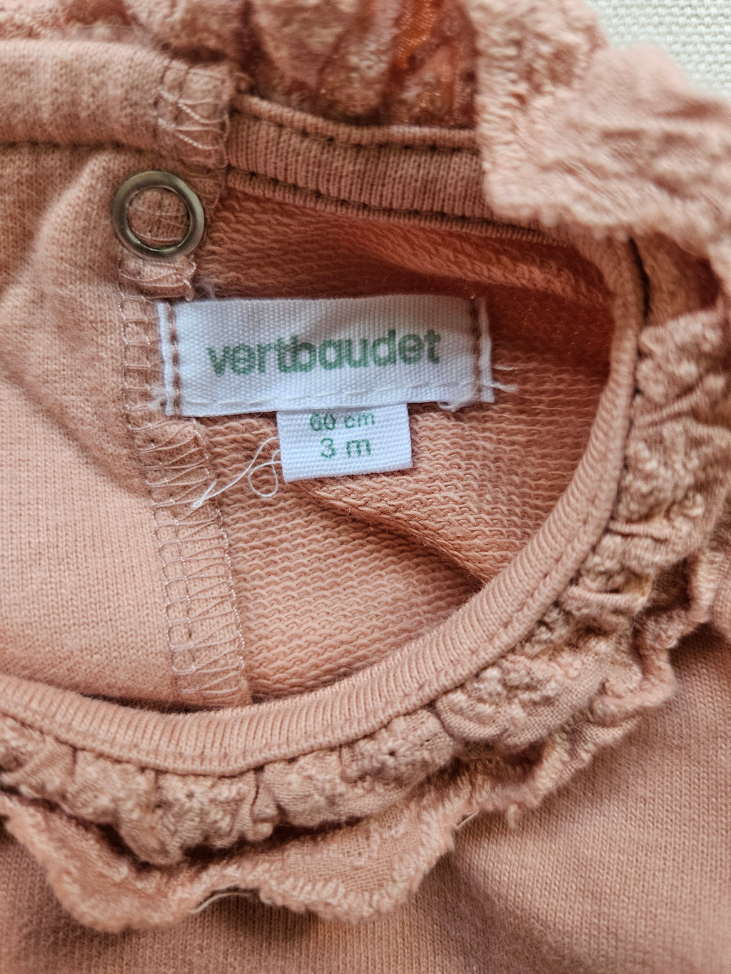 Vertbaudet Baby-Set mit Rüschen-Shirt & Katzenhose | Gr. 60
