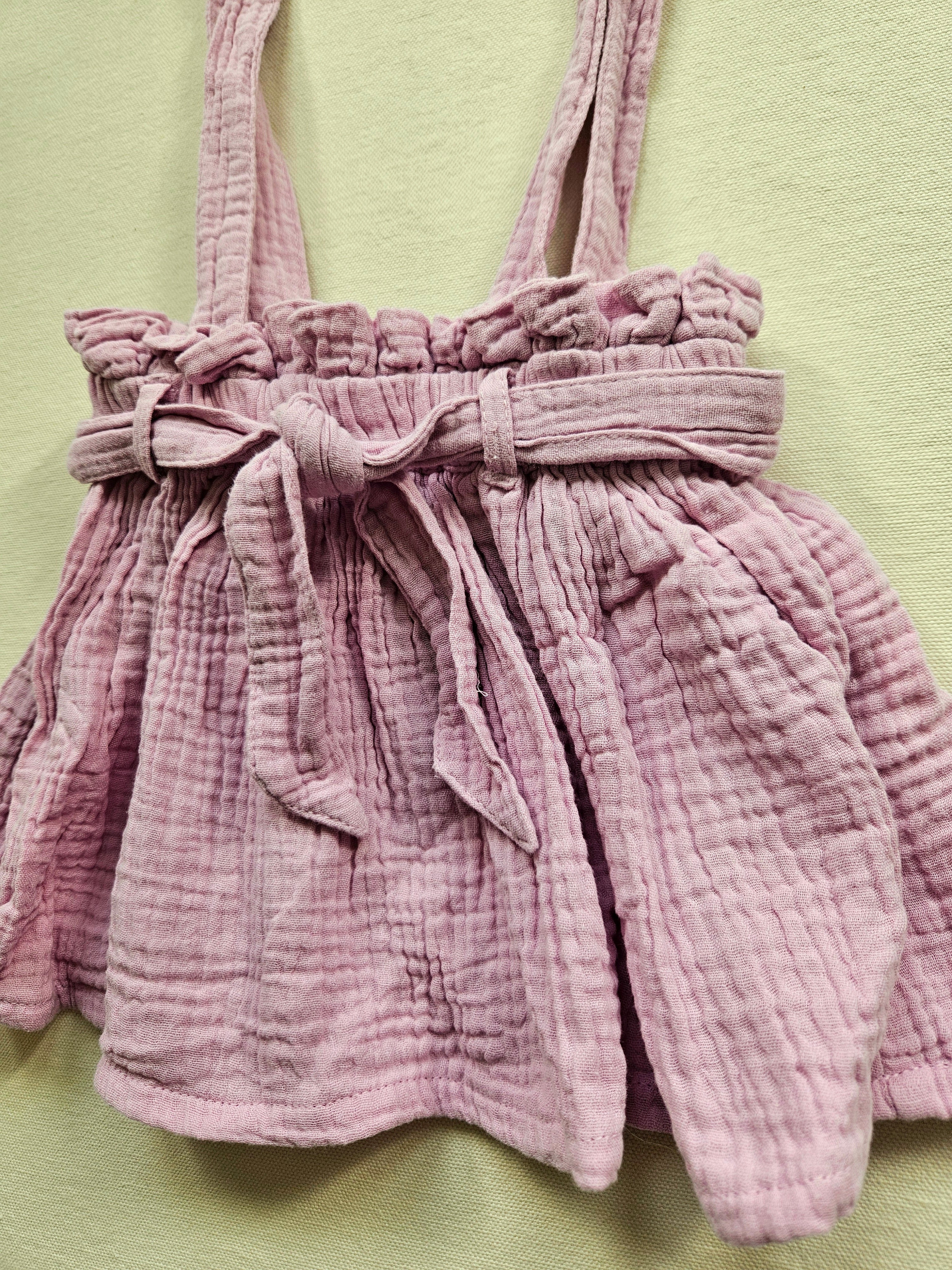 Vertbaudet Outfit mit Musselin-Rock | Gr. 86