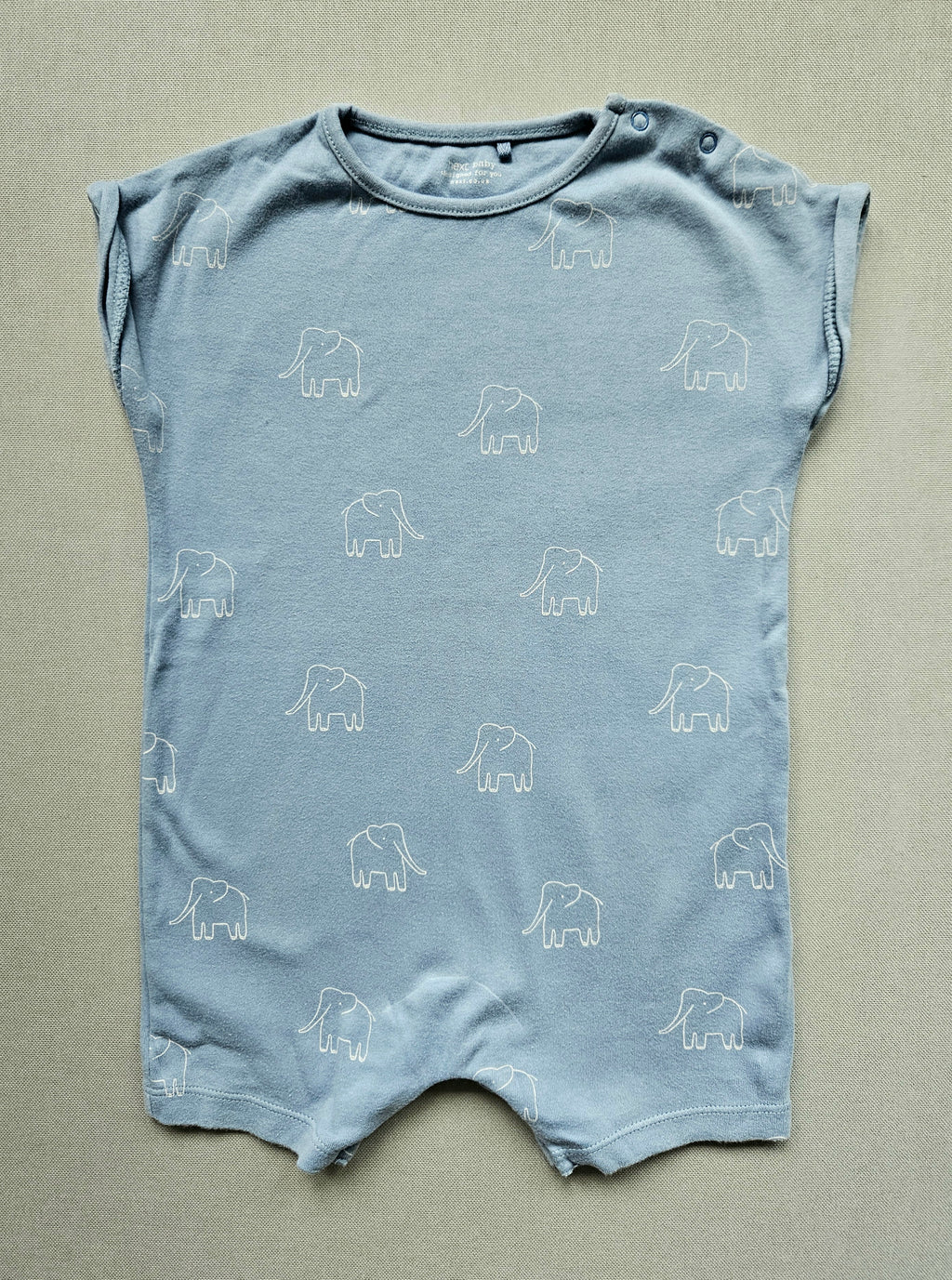Next Kurzarm Playsuit / Einteiler 🐘 | Gr. 86