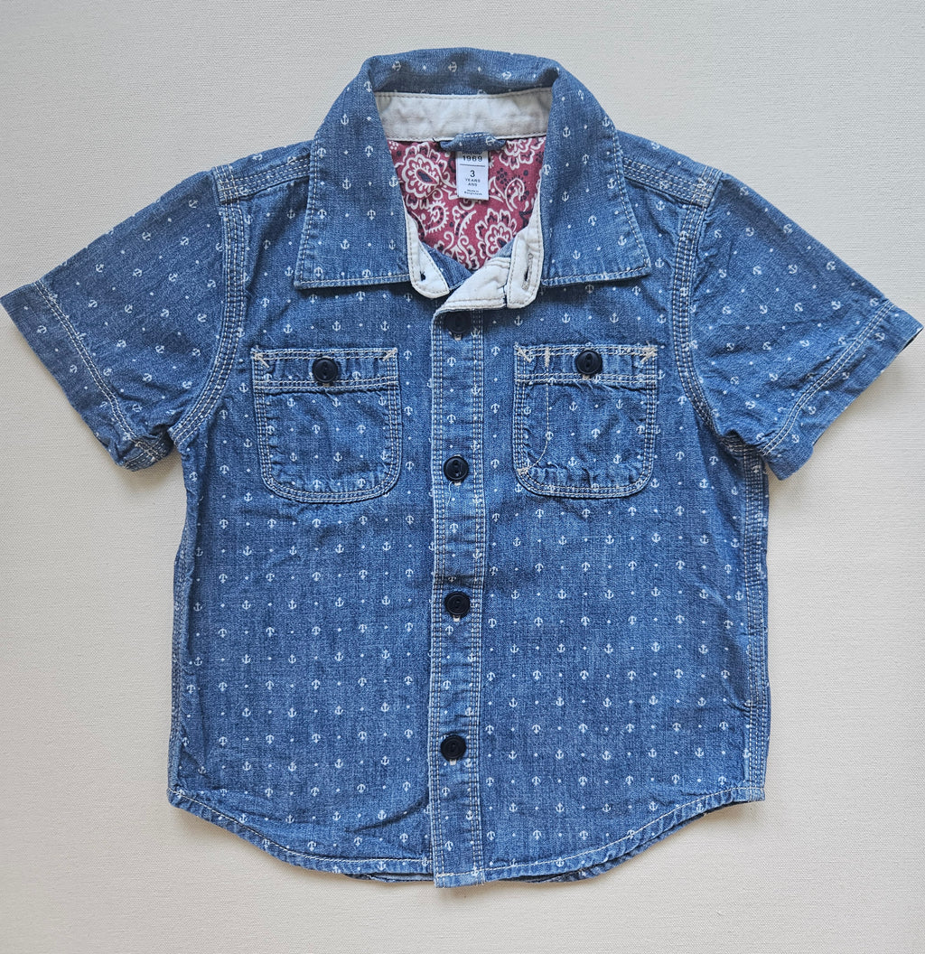 BabyGap Hemd mit Anker-Muster ⚓️ | Gr. 104