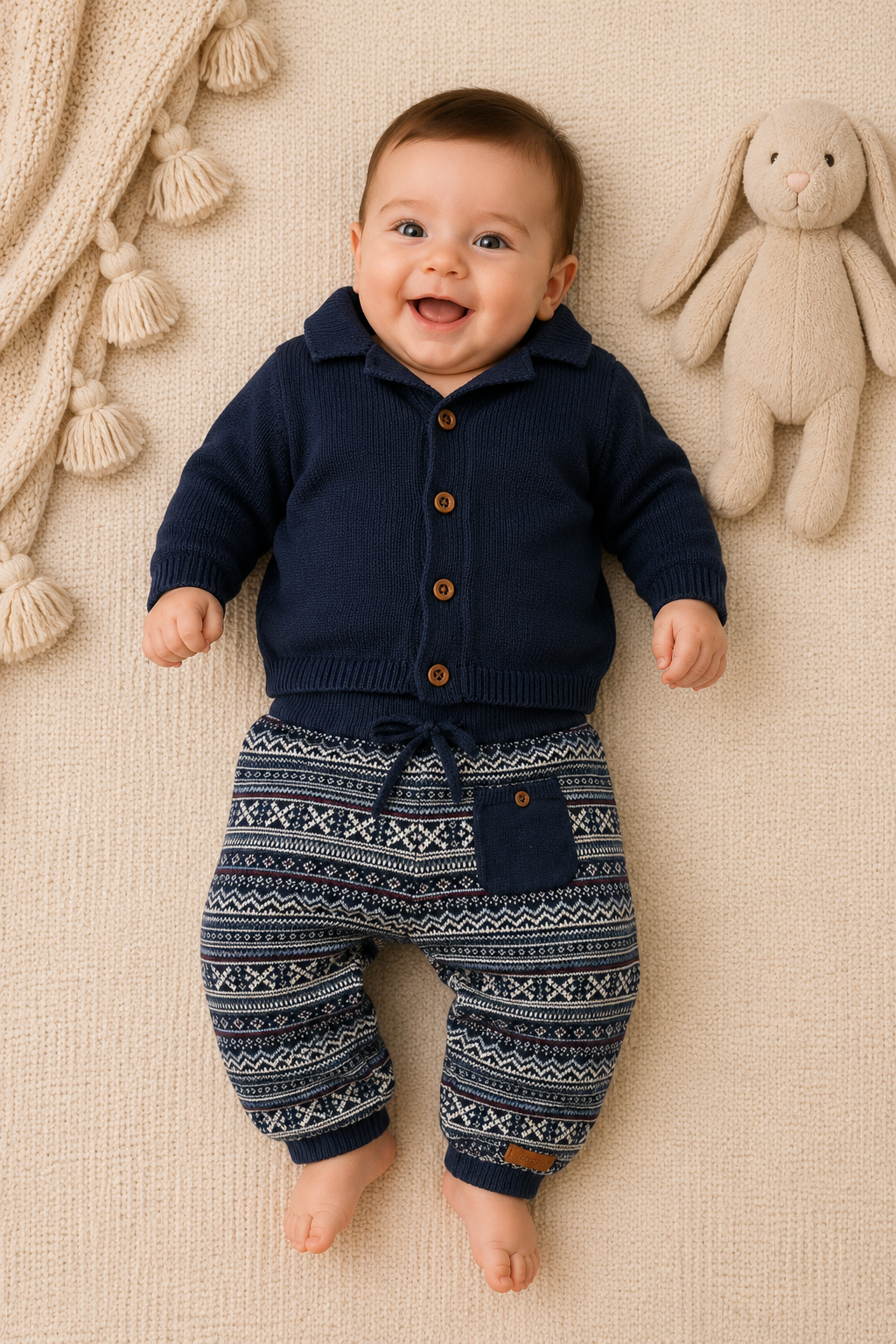 Name It Strickjacke & Strickhose Set | Gr. 68