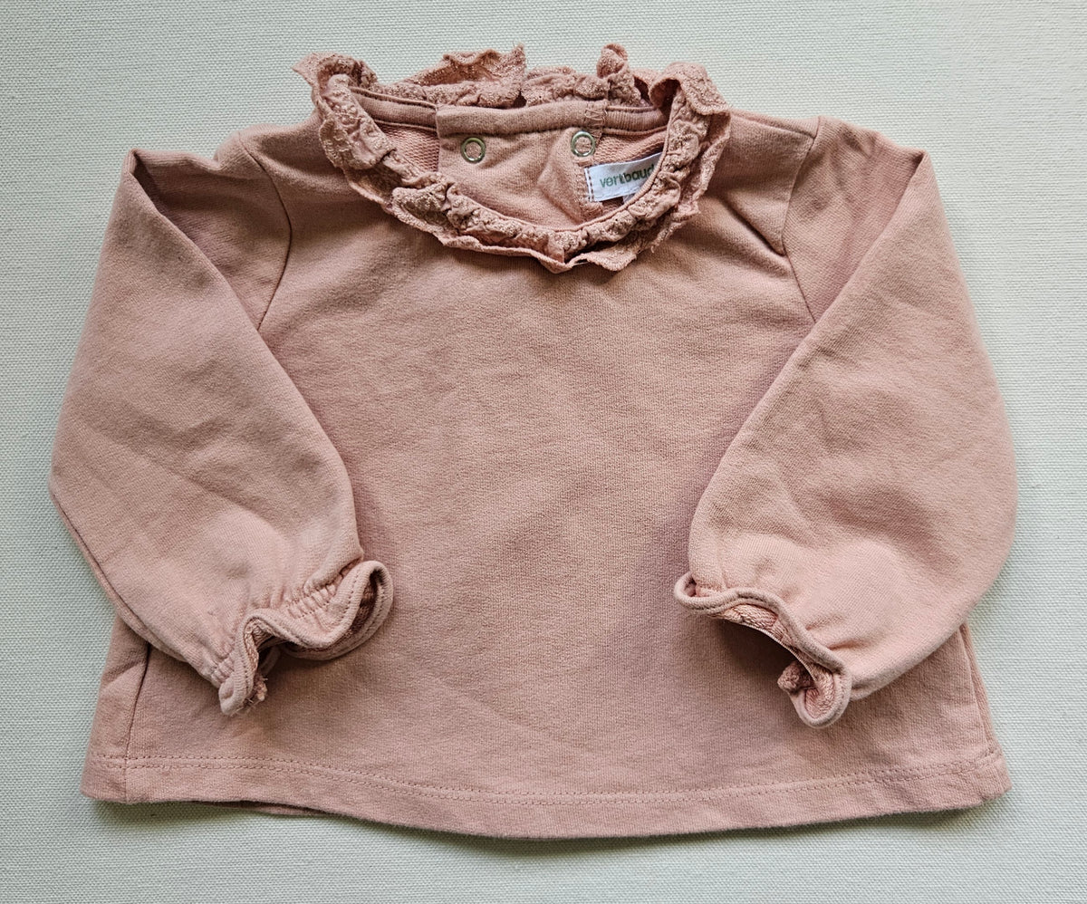 Vertbaudet Baby-Set mit Rüschen-Shirt & Katzenhose | Gr. 60