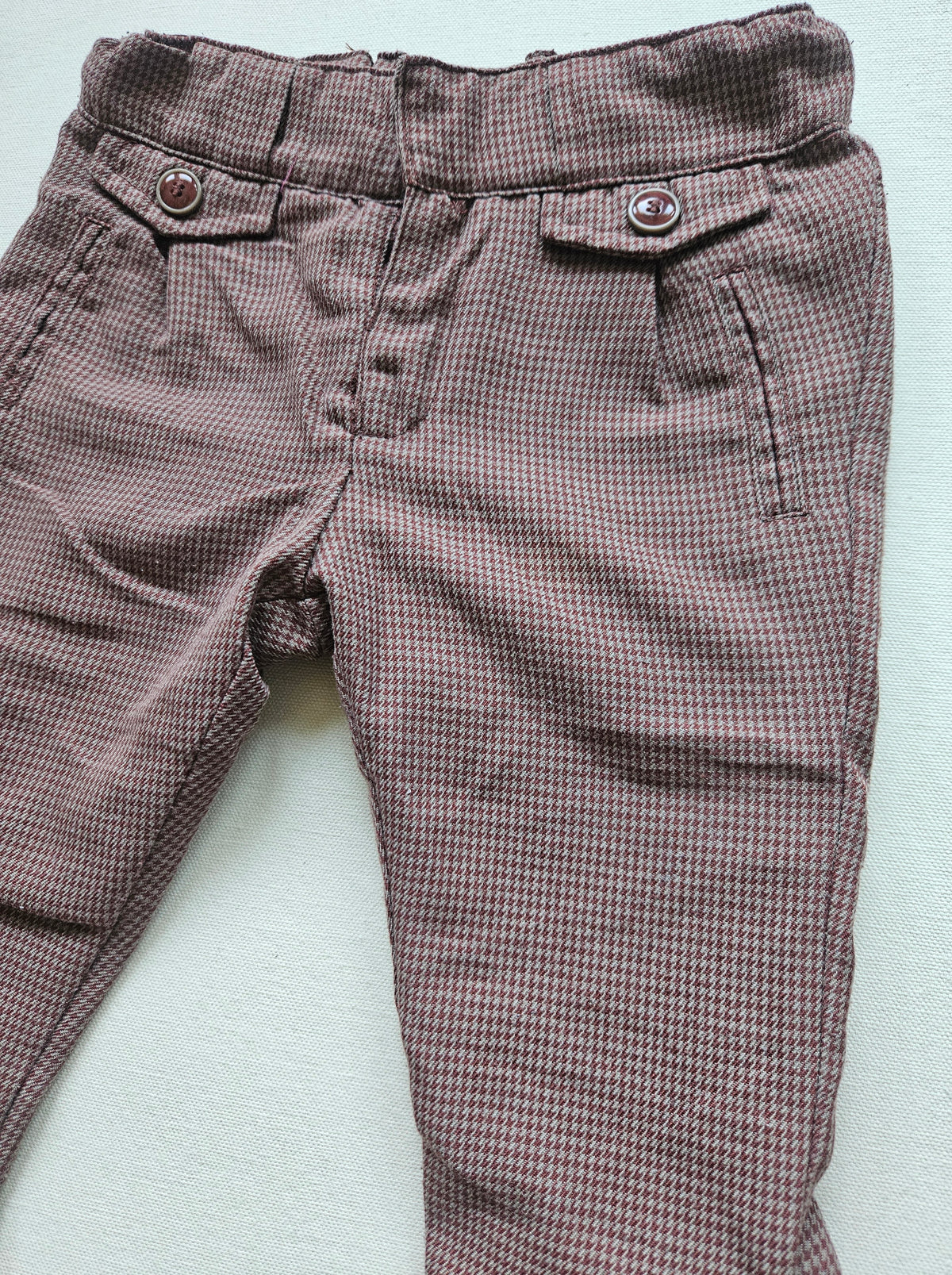 ZARA Baby Stoffhose mit Hahnentrittmuster | Gr. 82