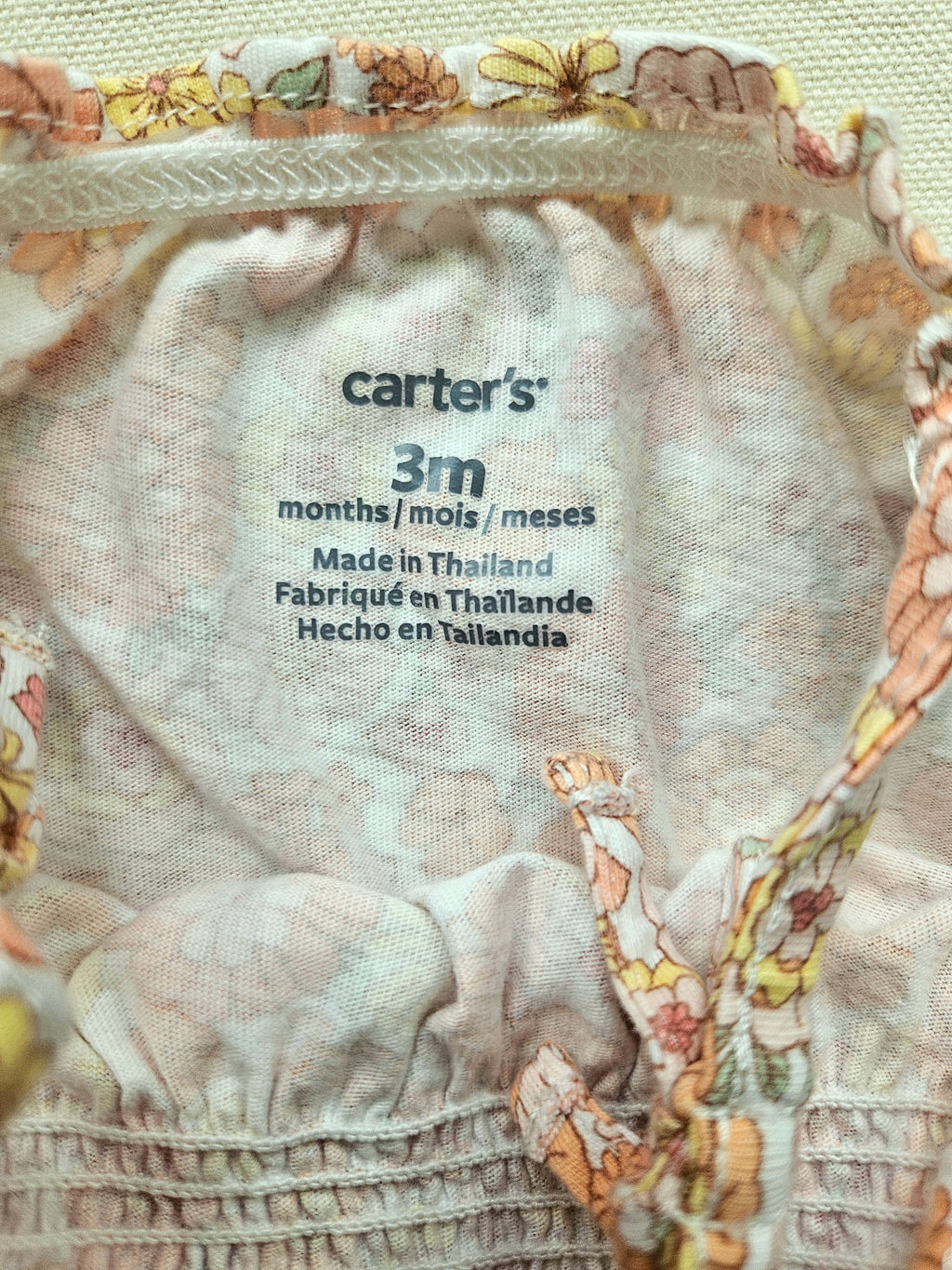 Sergent Major & Carter’s Set mit Body & Blumen-Strampler 🏵 | Gr. 62