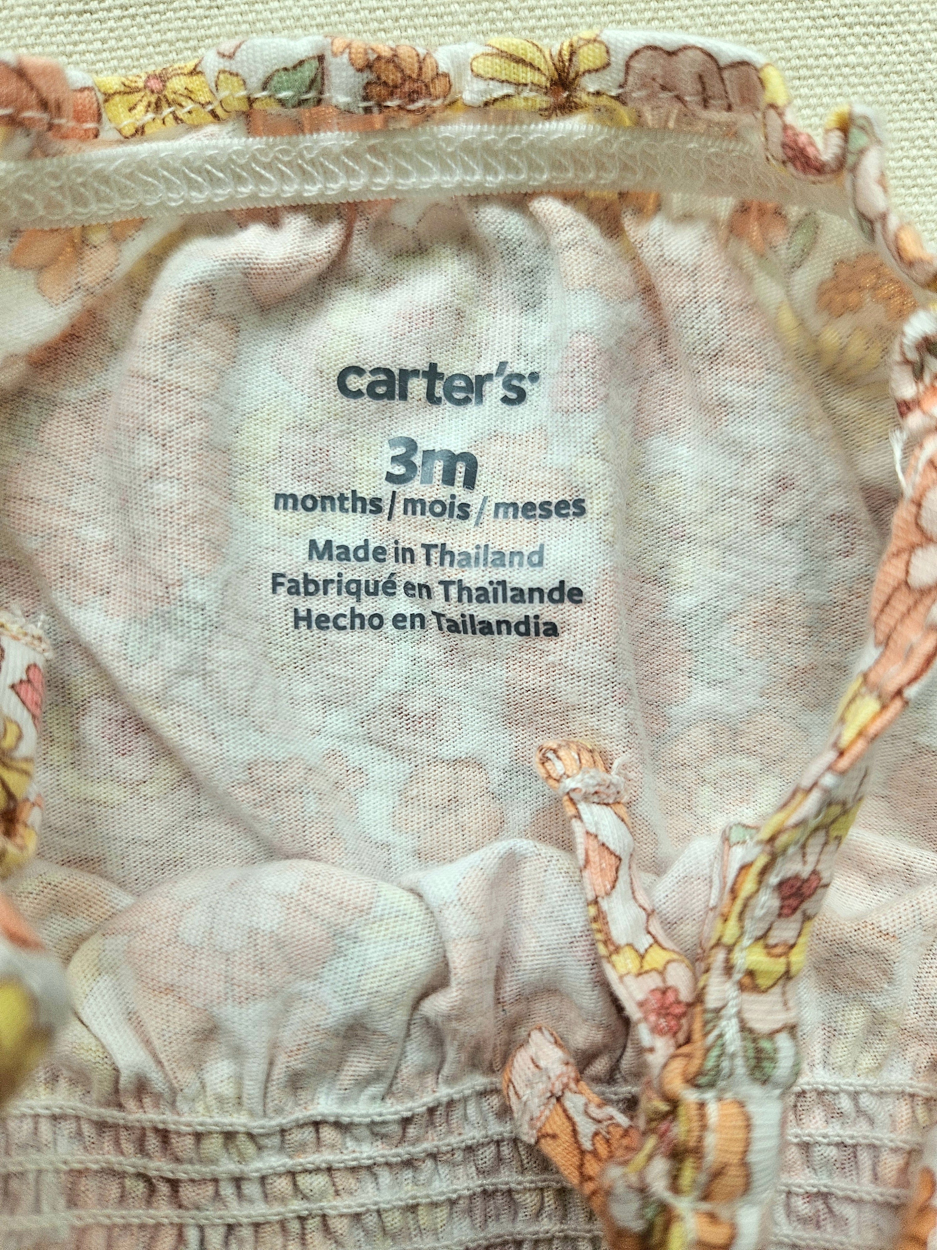 Sergent Major & Carter’s Set mit Body & Blumen-Strampler 🏵 | Gr. 62
