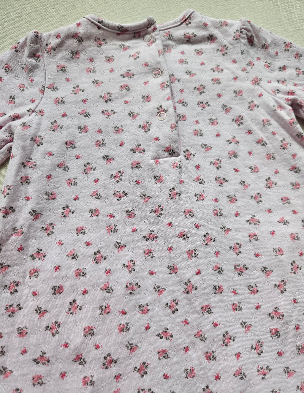Next Baby Langarmkleid mit Blümchenmuster & Spitzendetails 🌸 | Gr. 68