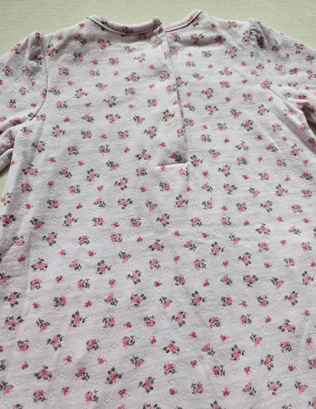 Next Baby Langarmkleid mit Blümchenmuster & Spitzendetails 🌸 | Gr. 68