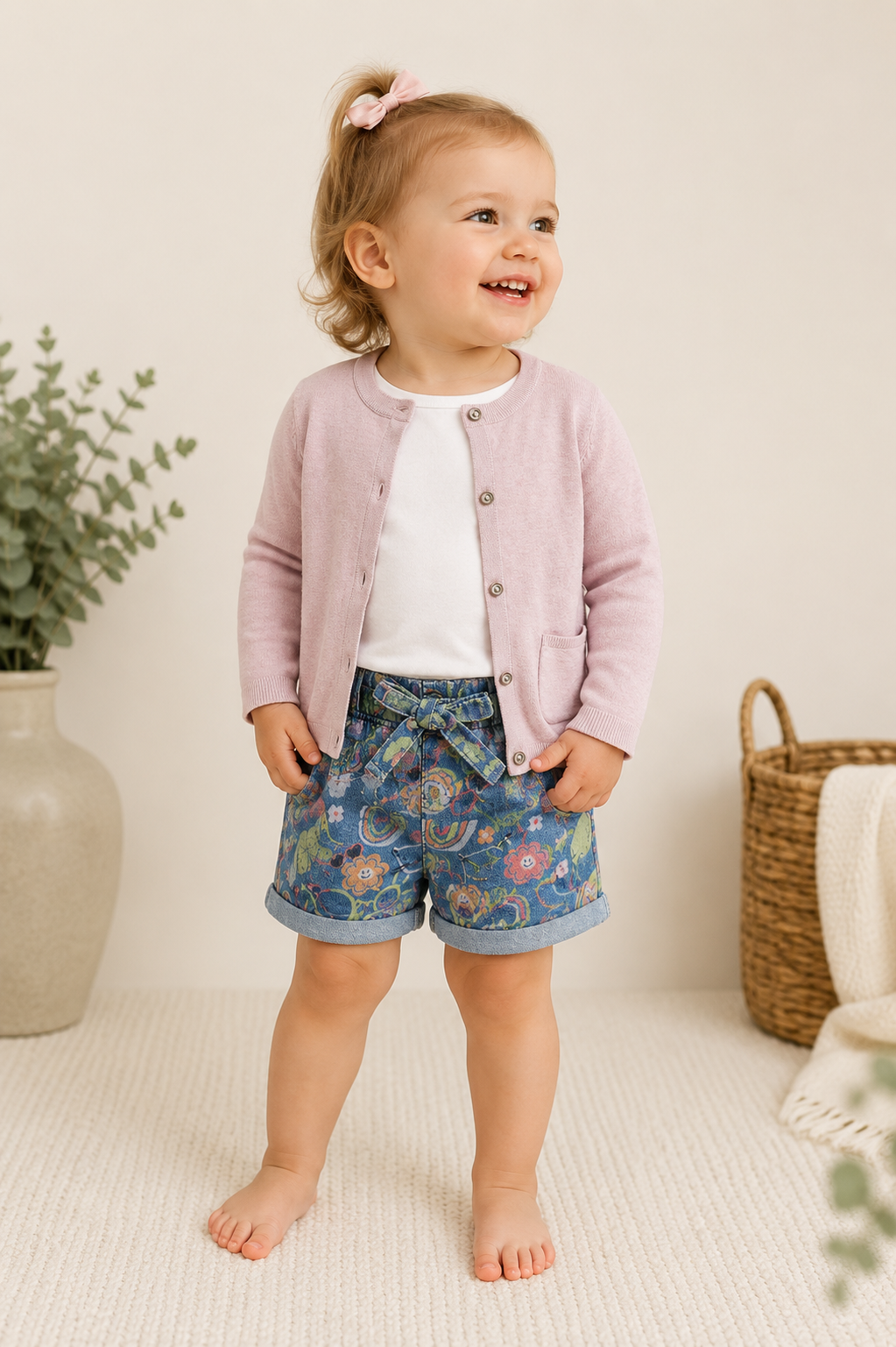Next Outfit-Set mit Strickjacke & Shorts Neu | Gr. 92