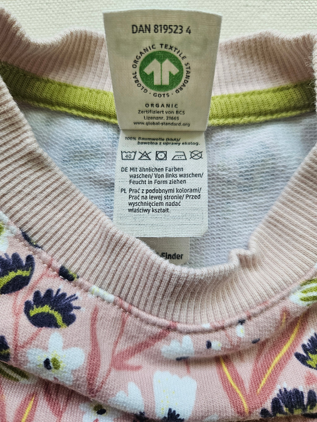 Alana Bio-Sweatshirt mit Blumenmuster | Gr. 80