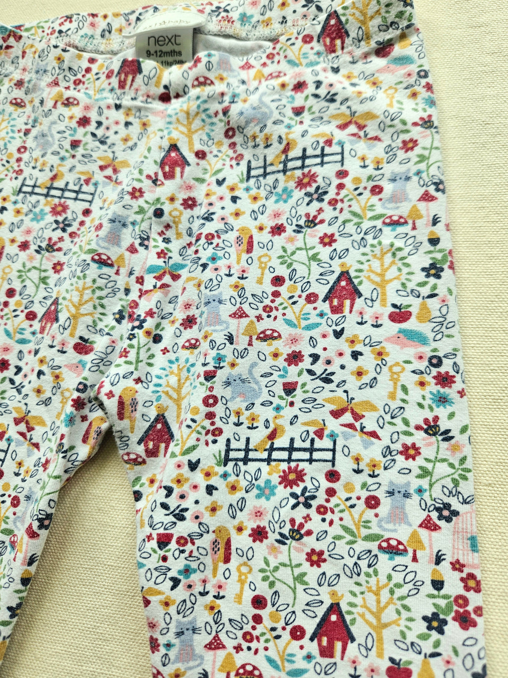 Next 2-teiliges Set mit Langarmshirt & Leggings 🏠 | Gr. 74