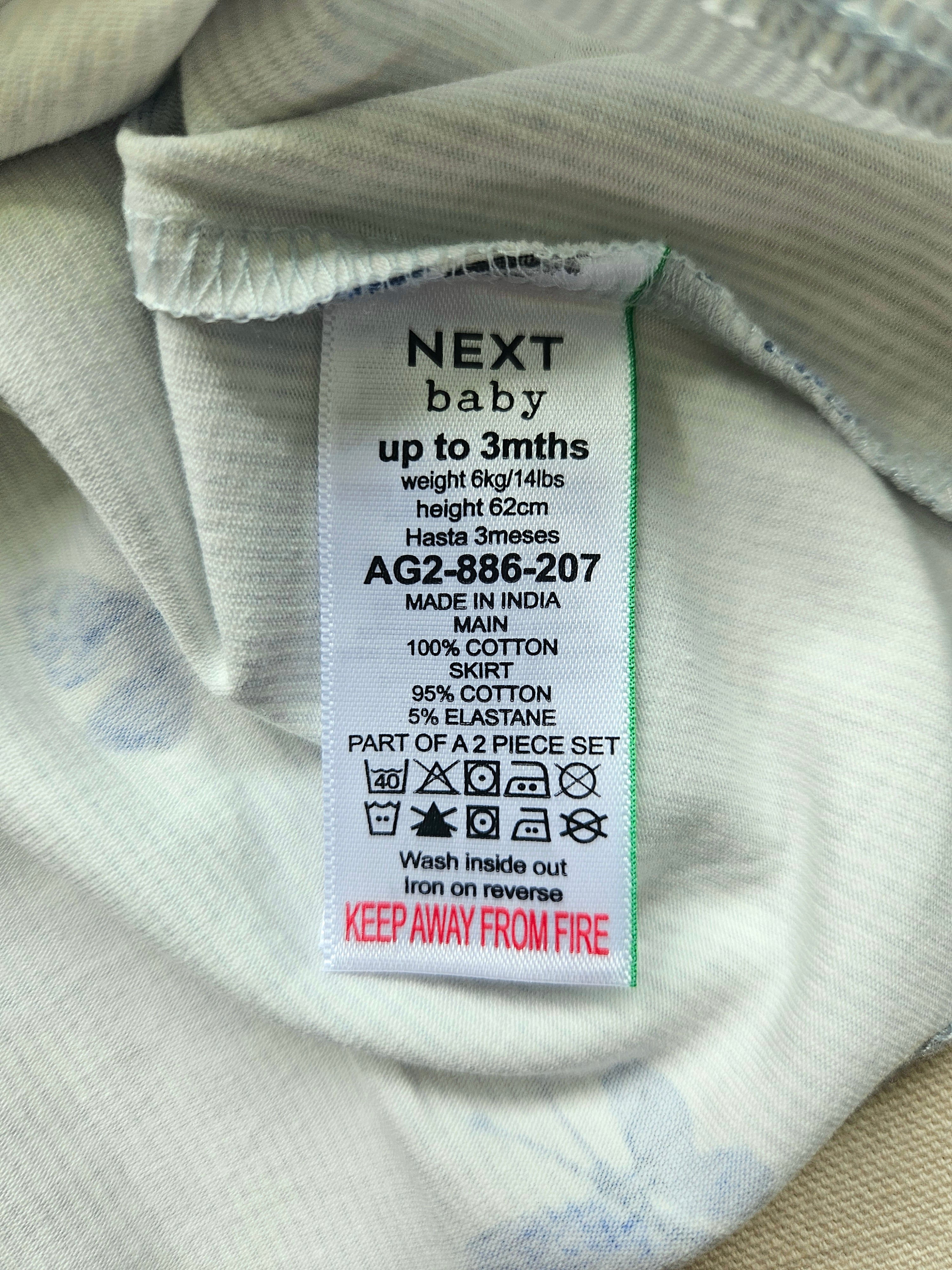 Next Baby 2er-Kleiderset 🦋 | Gr. 62 | Neu mit Etikett