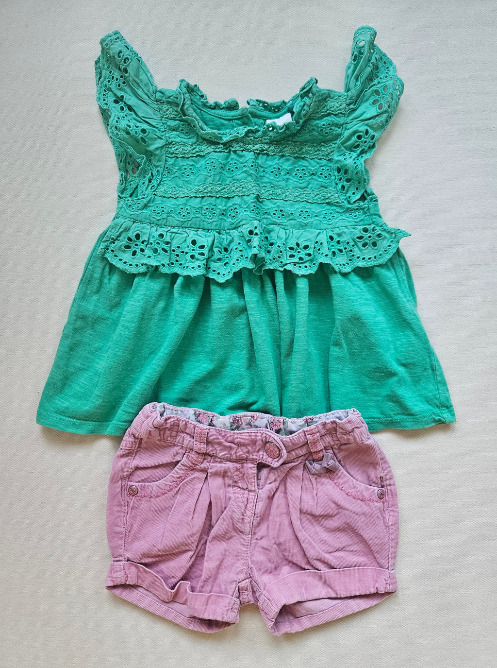 Next Sommer-Outfit Spitze & Cord | Gr. 86
