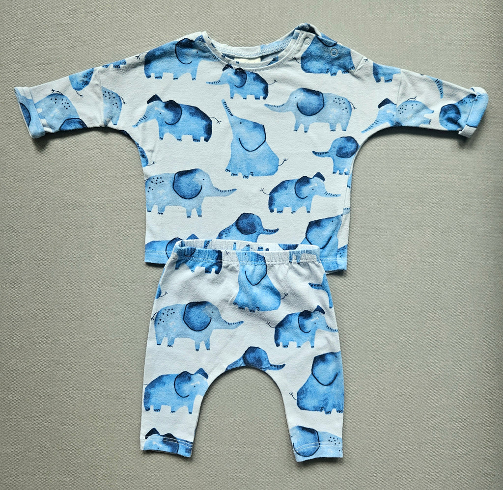Next Baby Set mit Elefantenprint 🐘 | Gr. 56